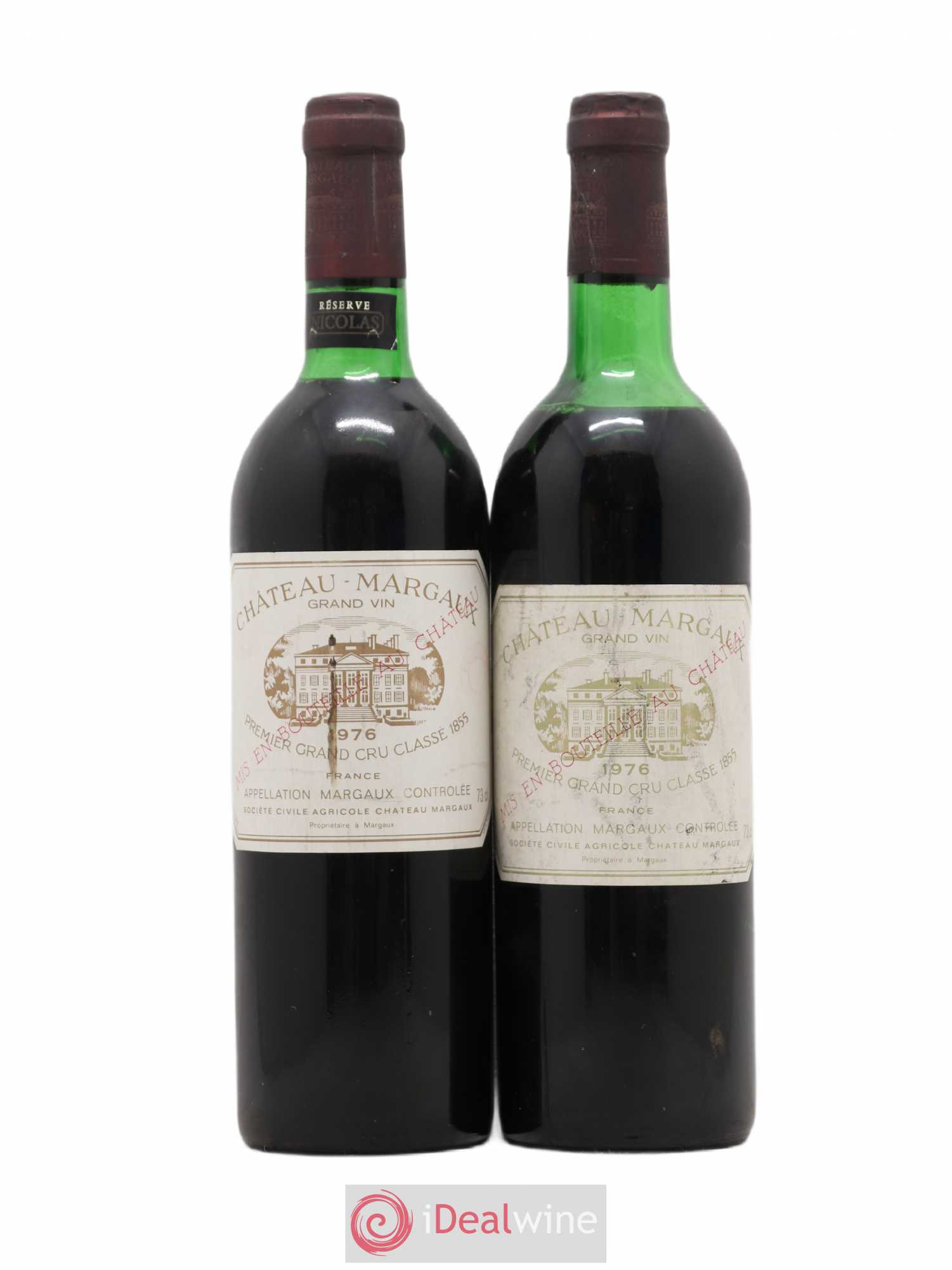 Château Margaux 1er Grand Cru Classé 1976 - Lot de 2 bouteilles - 0