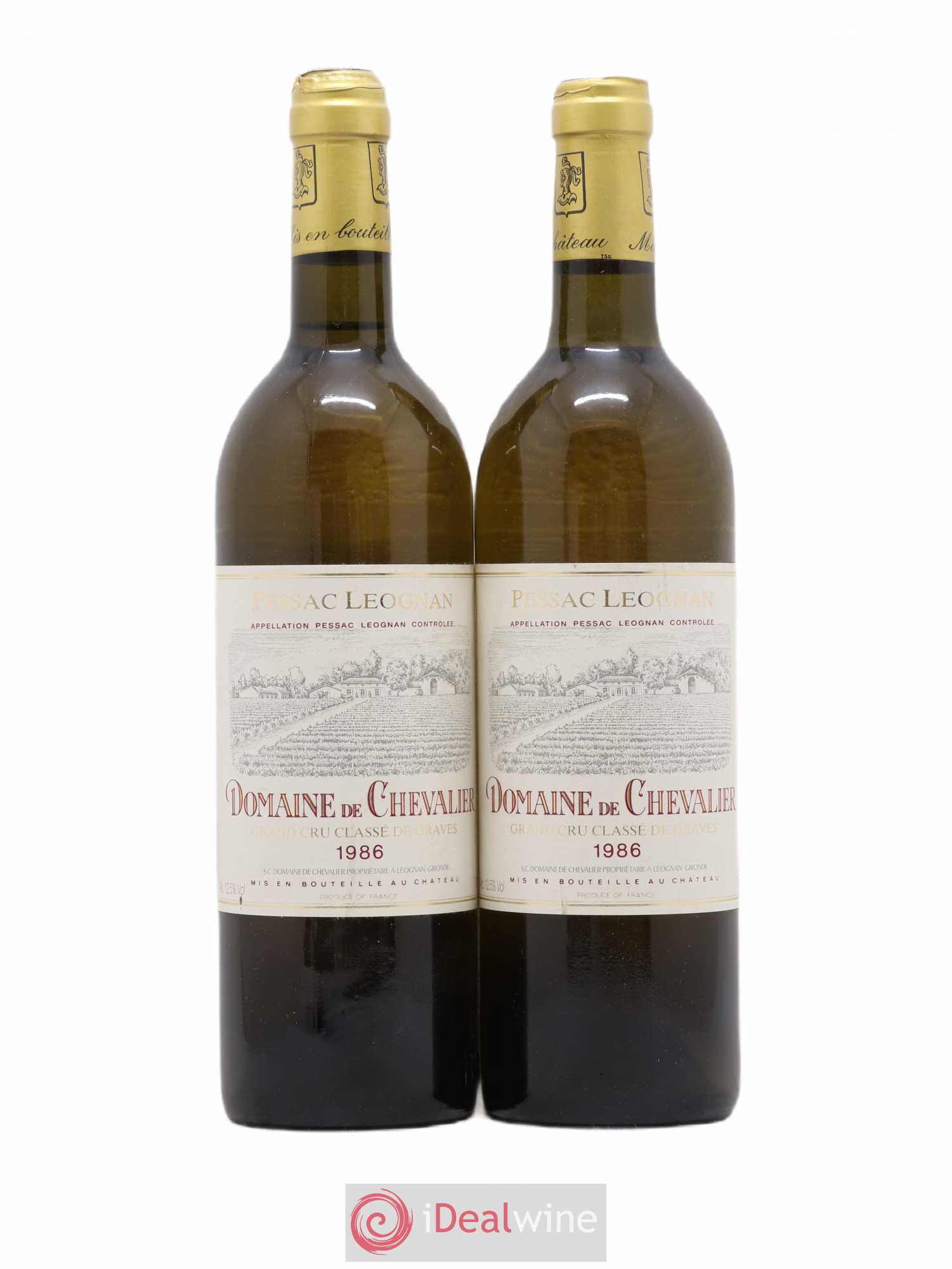 Domaine de Chevalier Cru Classé de Graves 1986 - Lot de 2 bouteilles - 0