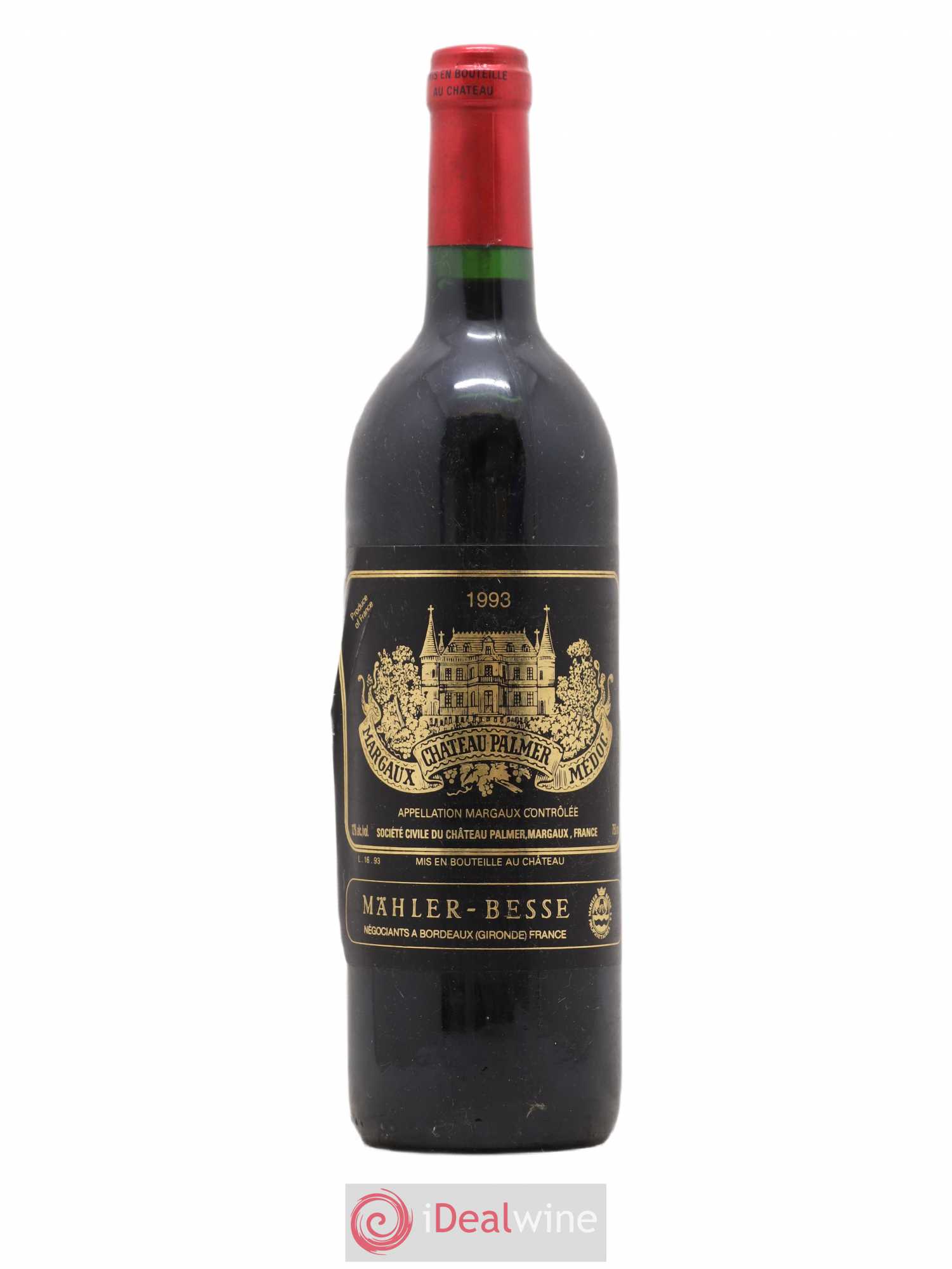 Château Palmer 3ème Grand Cru Classé 1993 - Lot de 1 bouteille - 0