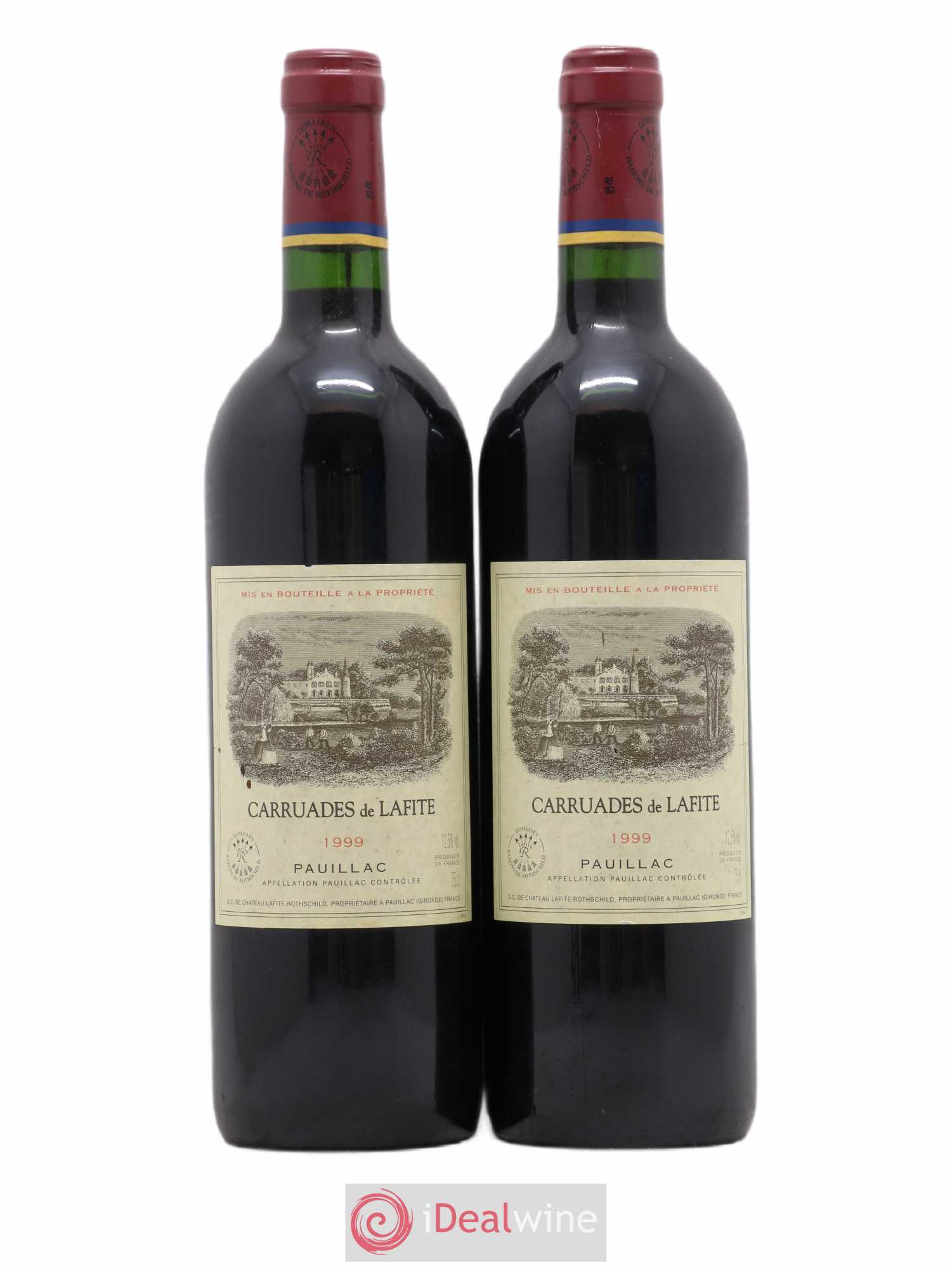 Carruades de Lafite Rothschild Second Vin 1999 - Lot de 2 bouteilles - 0