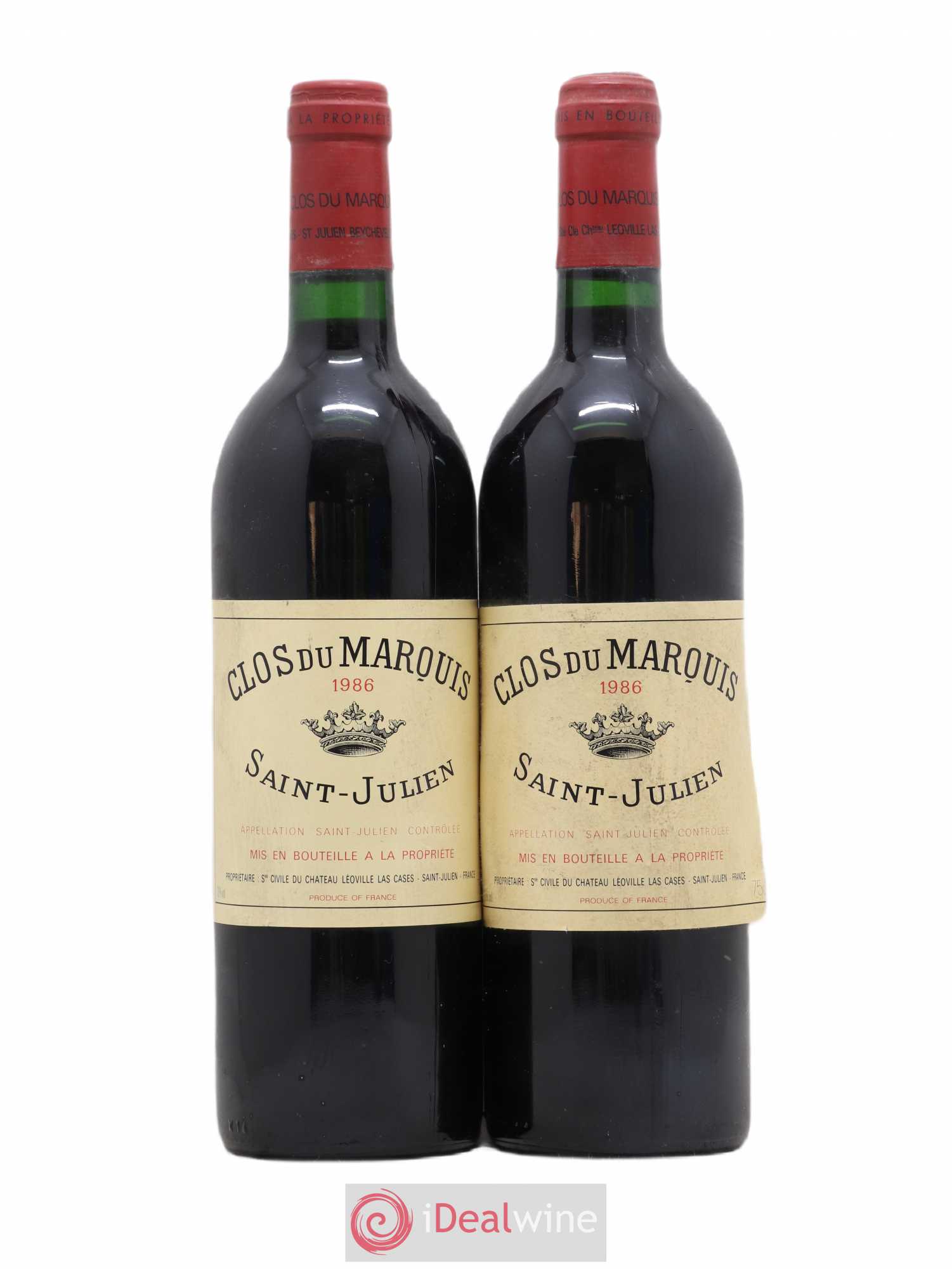 Clos du Marquis 1986 - Lot de 2 bouteilles - 0