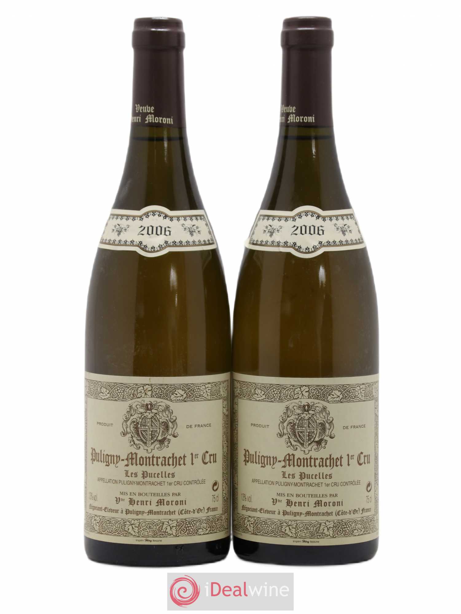 Puligny-Montrachet 1er Cru Les Pucelles Henri Moroni 2006 - Posten von 2 Flaschen - 0