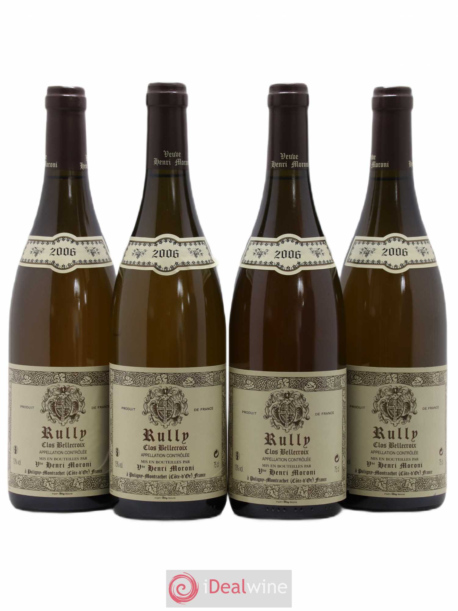 Rully Clos Bellecroix Henri Moroni 2006 - Lotto di 4 bottiglie - 0