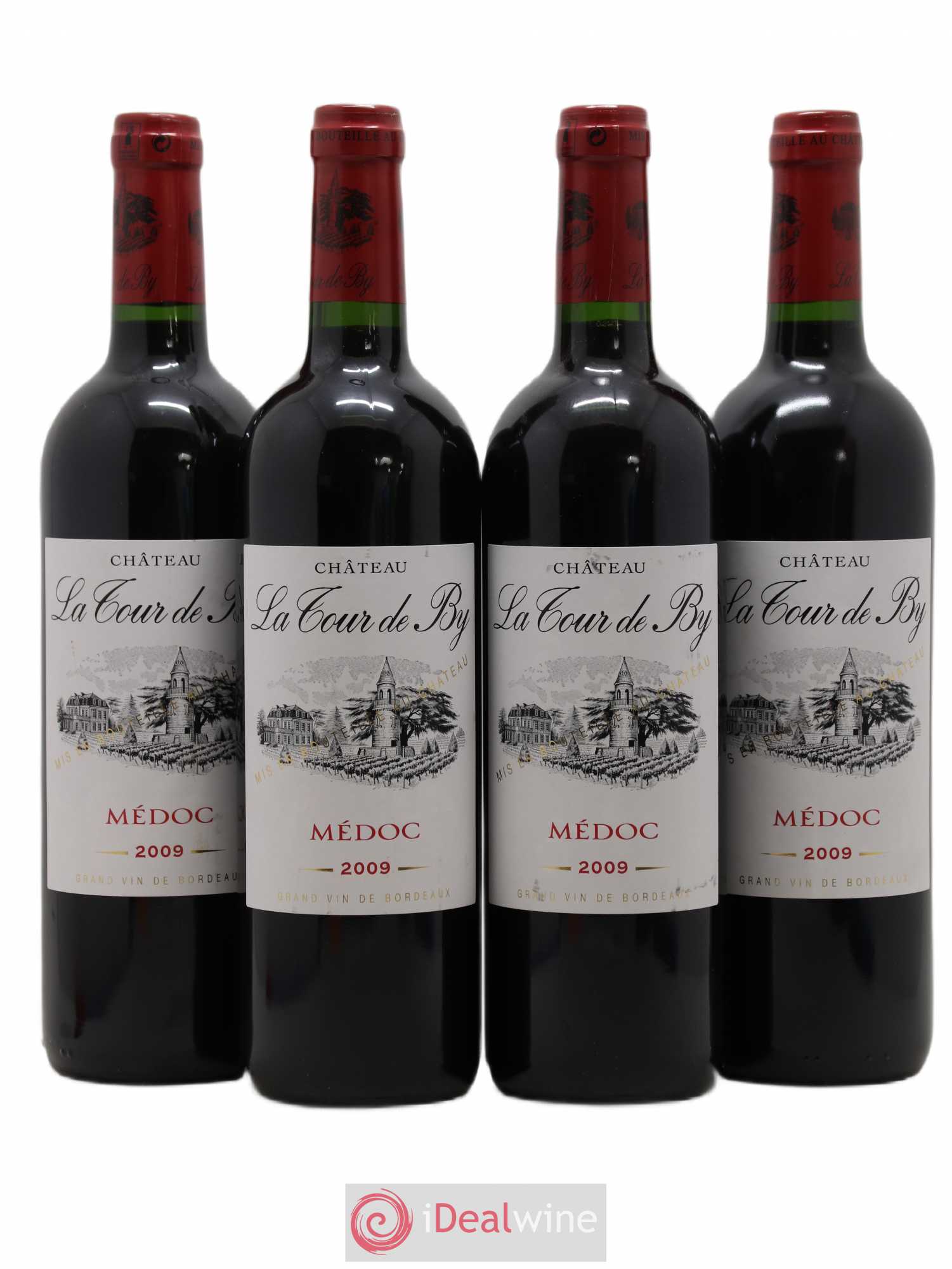 Château La Tour de By Cru Bourgeois 2009 - Lot de 4 bouteilles - 0