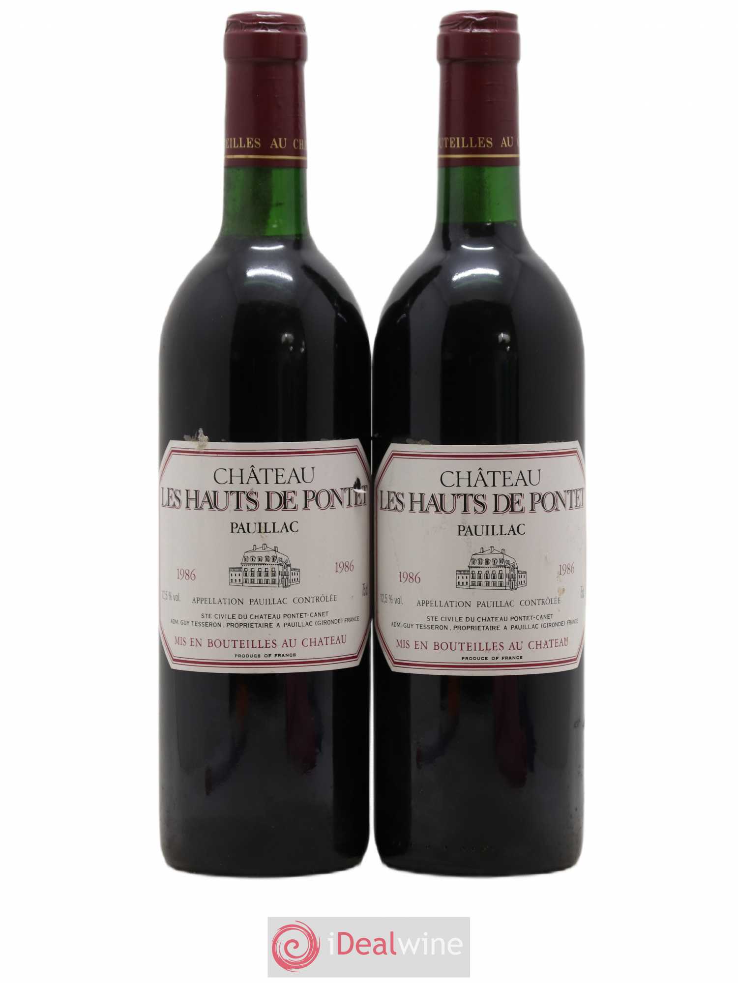 Les Hauts de Pontet-Canet Second Vin 1986 - Lot de 2 bouteilles - 0