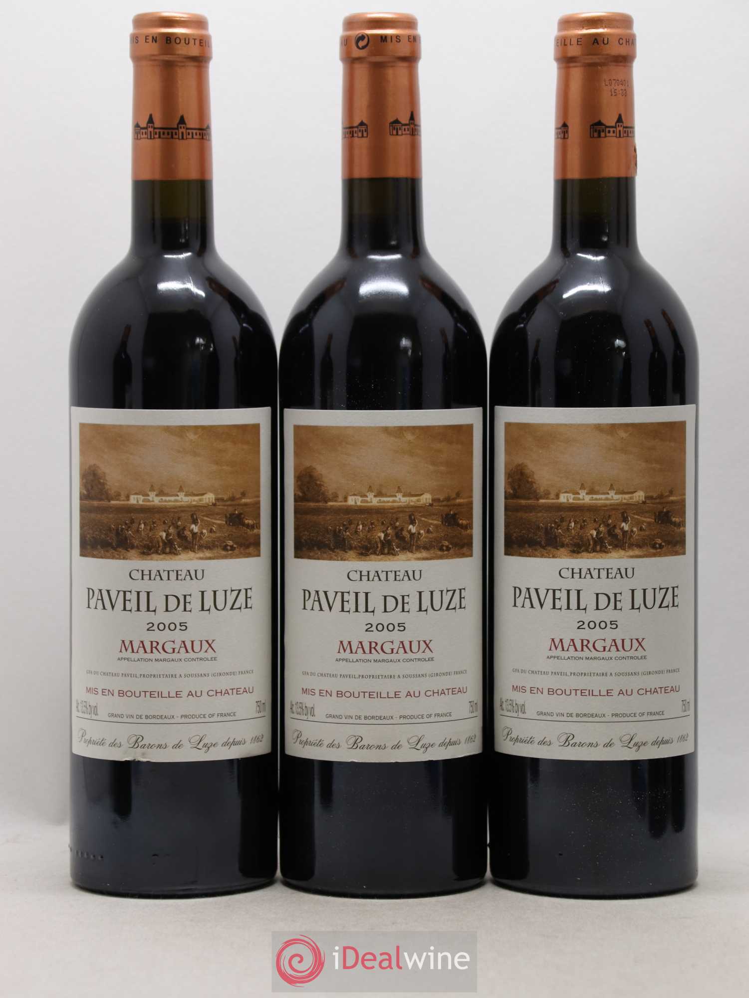 Château Paveil de Luze Cru Bourgeois 2005 - Lot de 6 bouteilles - 1
