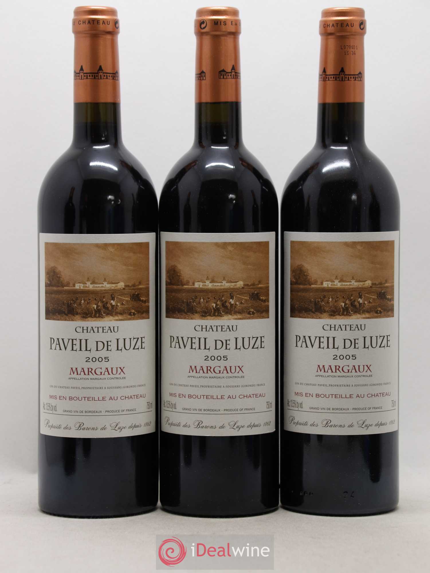 Château Paveil de Luze Cru Bourgeois 2005 - Lot de 6 bouteilles - 2