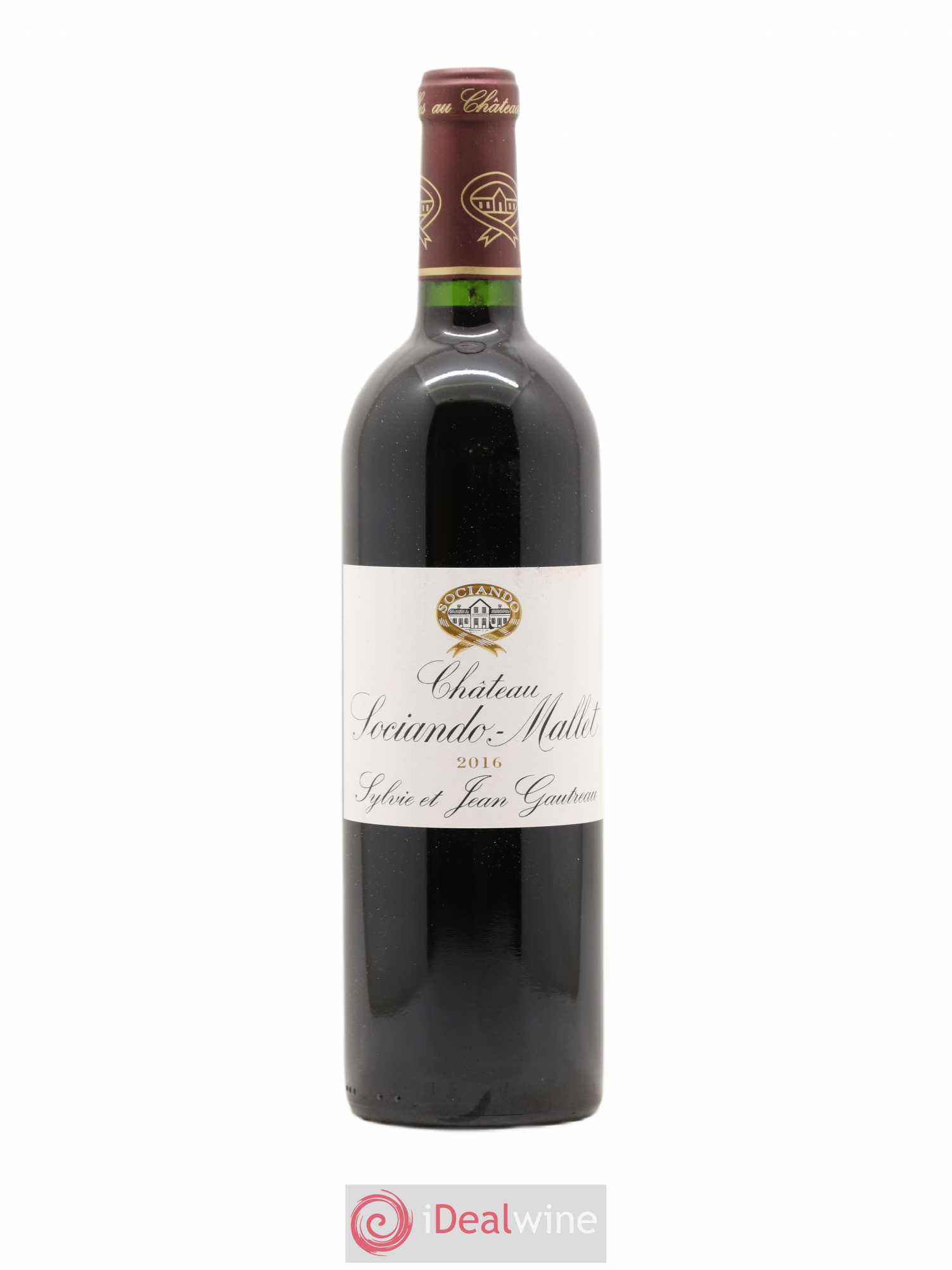 Château Sociando Mallet 2016 - Lot de 1 bouteille - 0