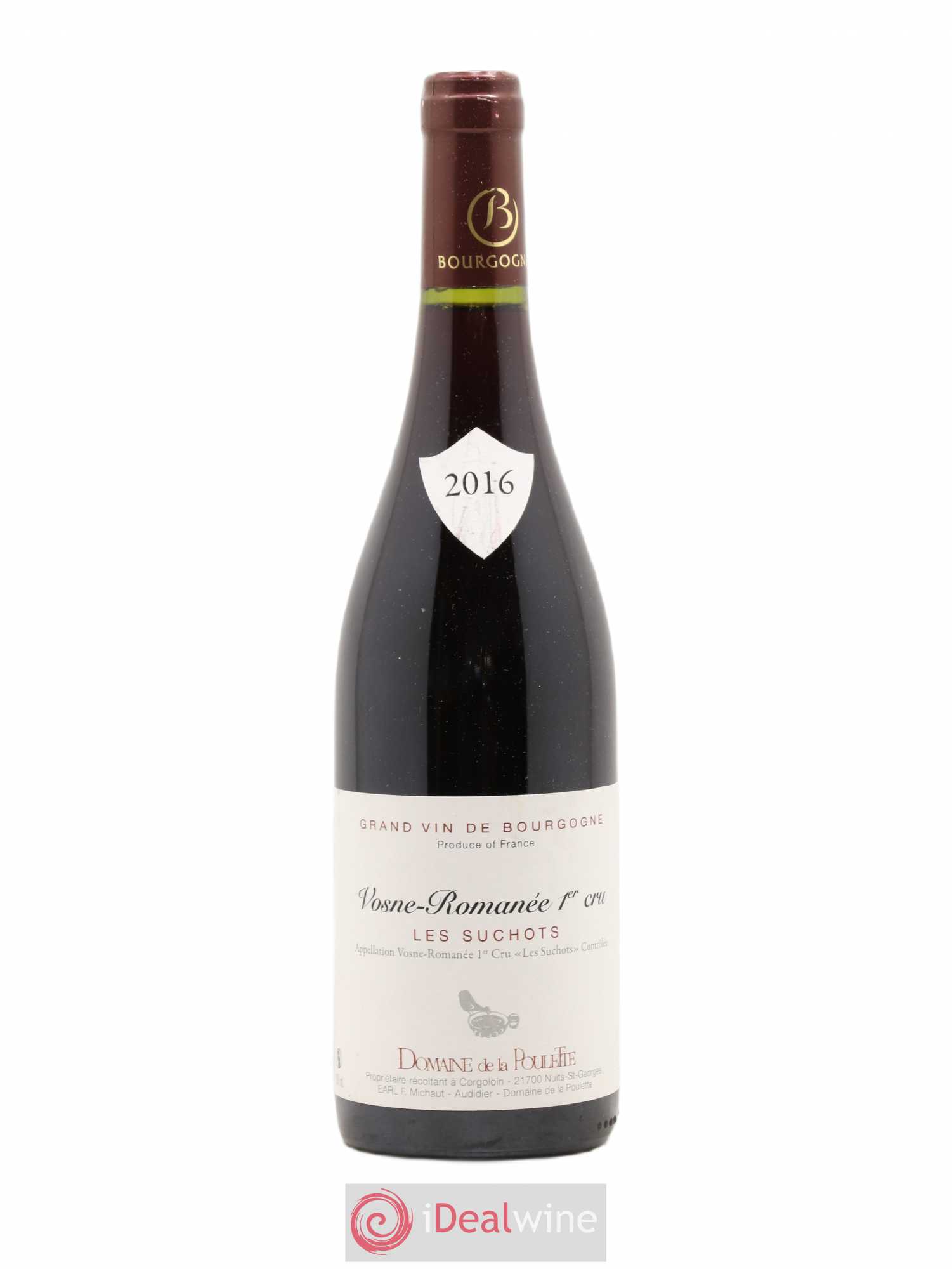 Vosne-Romanée 1er Cru Les Suchots Domaine de la Poulette 2016 - Posten von 1 Flasche - 0