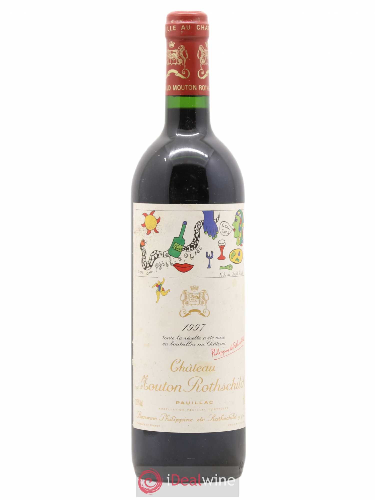 Château Mouton Rothschild 1er Grand Cru Classé 1997 - Lot de 1 bouteille - 0