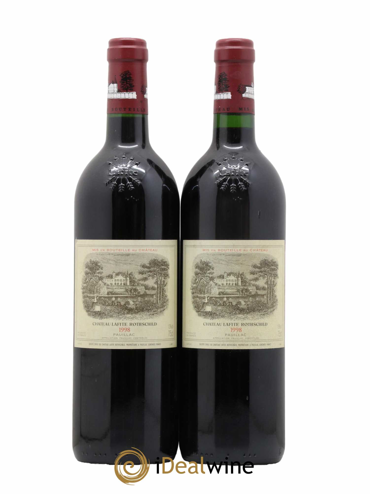 Château Lafite Rothschild 1er Grand Cru Classé 1998 - Lot de 2 bouteilles - 0