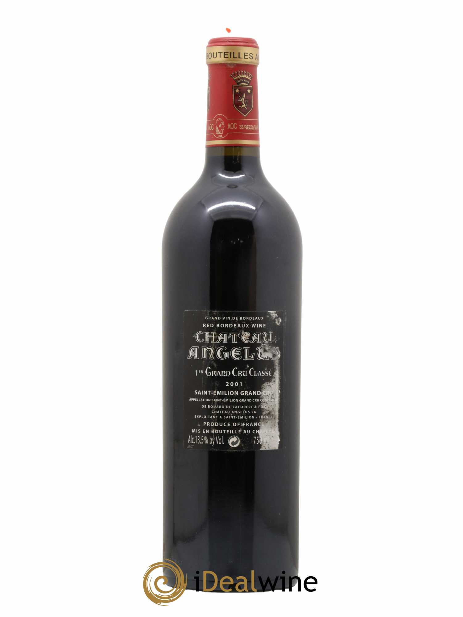 Château Angélus 1er Grand Cru Classé A 2001 - Lot de 1 bouteille - 1