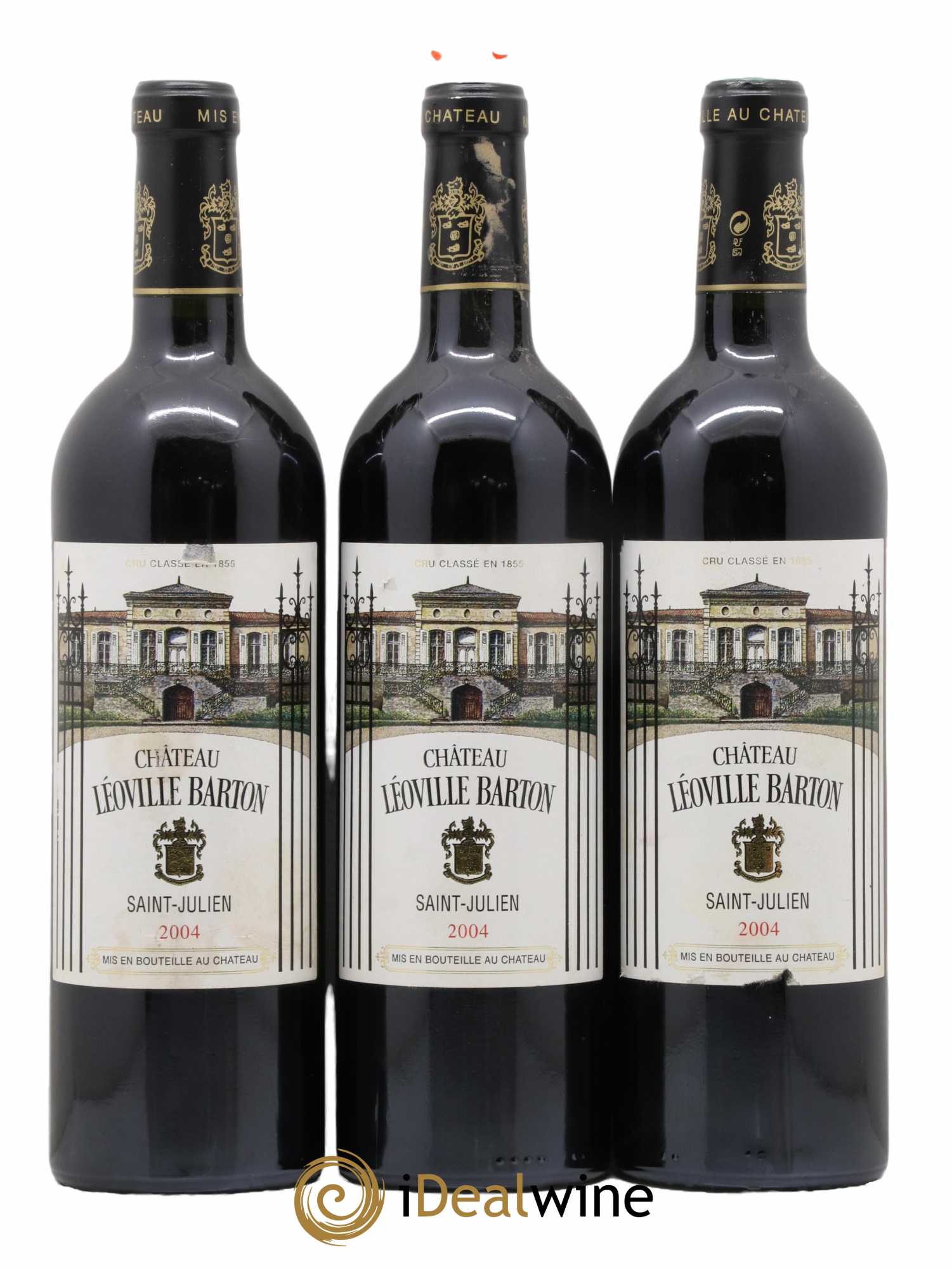 Château Léoville Barton 2ème Grand Cru Classé 2004 - Lot de 3 bouteilles - 0