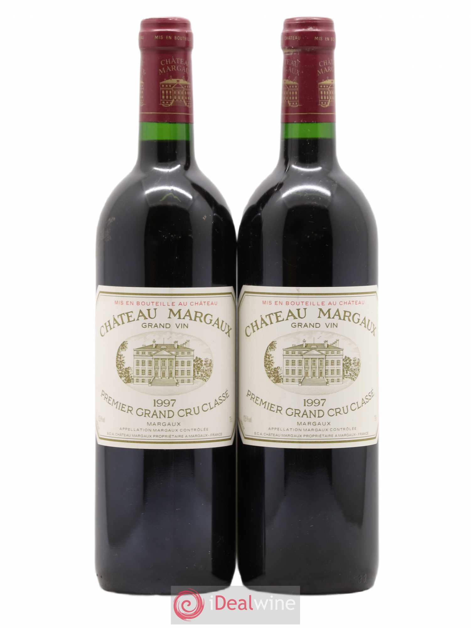 Château Margaux 1er Grand Cru Classé 1997 - Lot de 2 bouteilles - 0