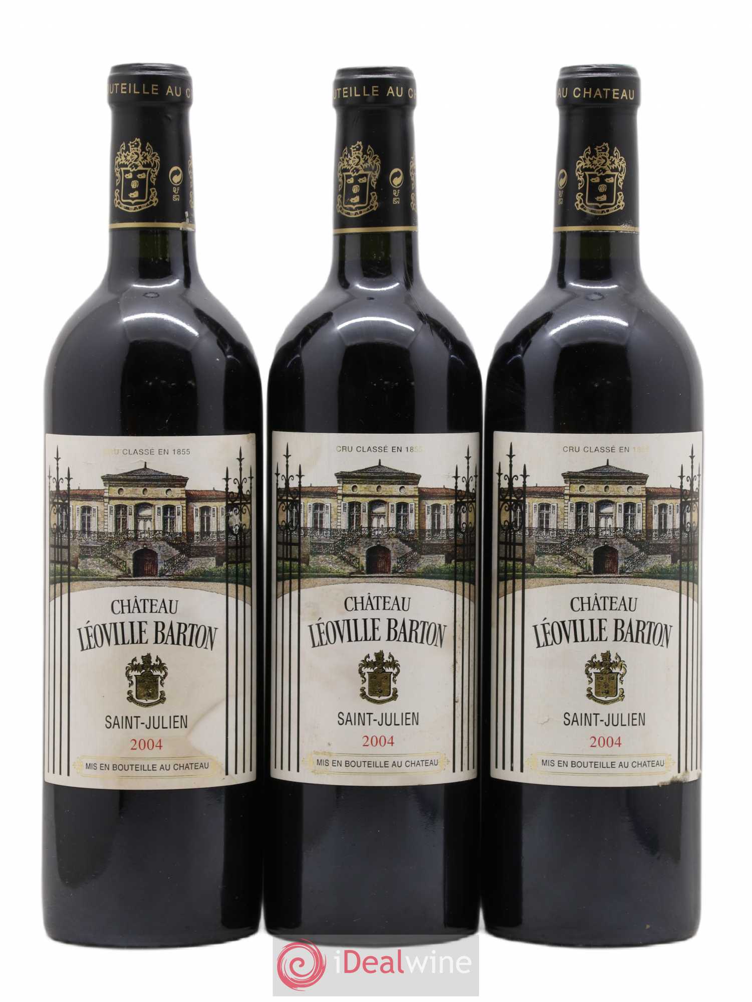 Château Léoville Barton 2ème Grand Cru Classé 2004 - Lot de 3 bouteilles - 0