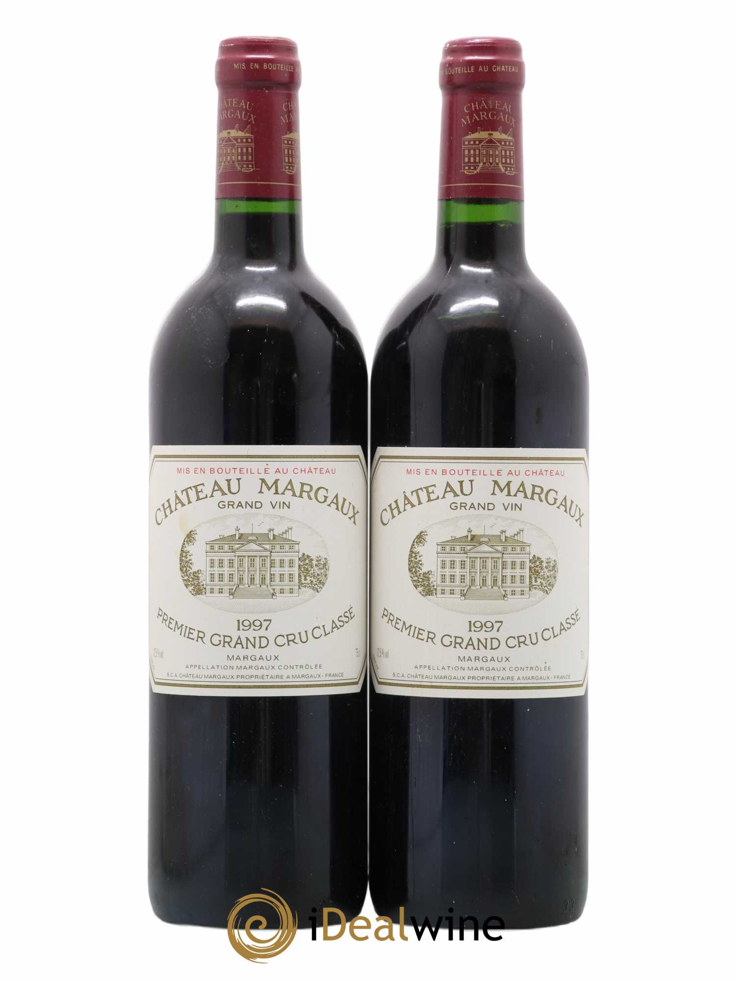 Château Margaux 1er Grand Cru Classé 1997 - Lot de 2 bouteilles - 0
