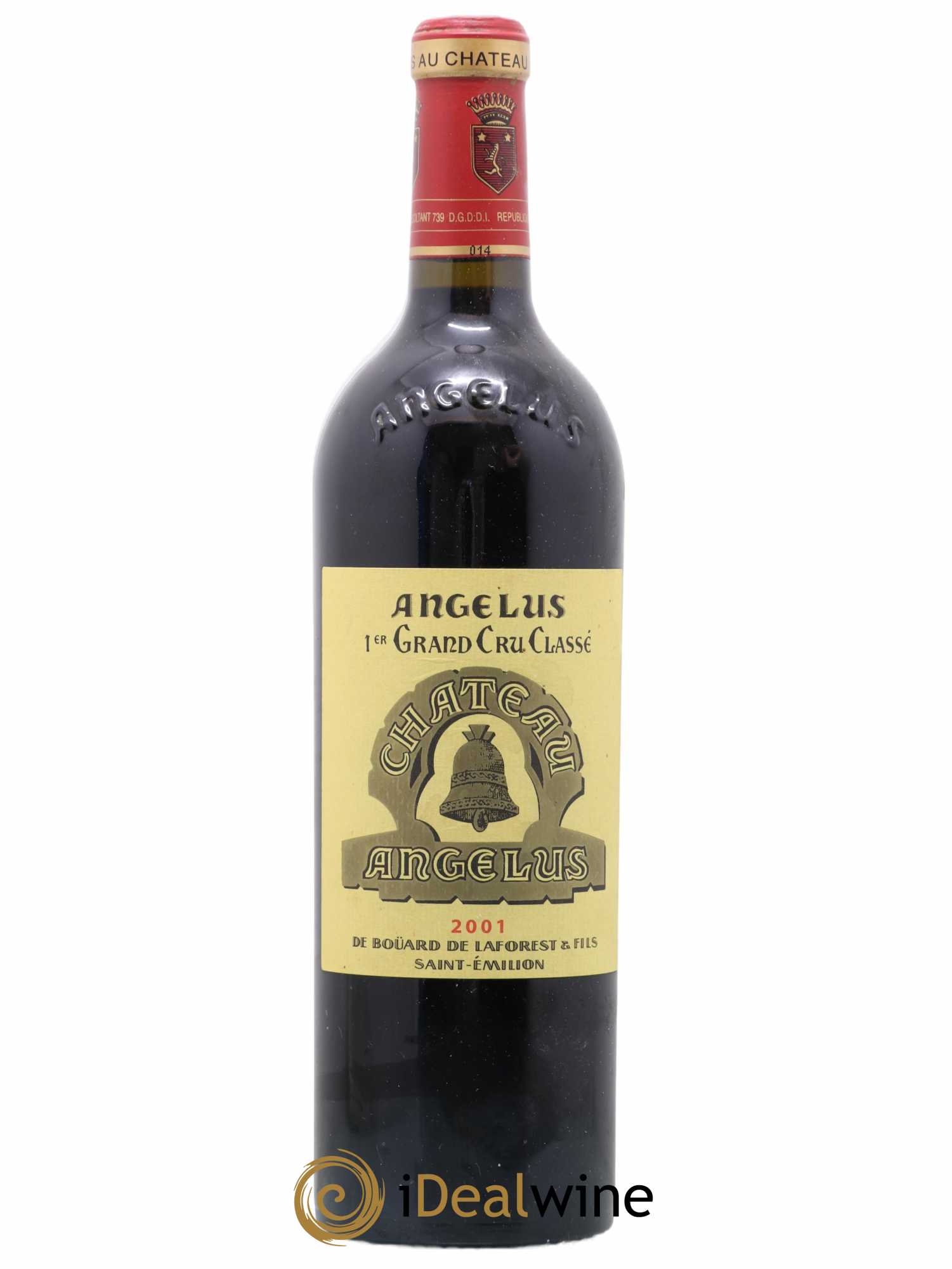 Château Angélus 1er Grand Cru Classé A 2001 - Lot de 1 bouteille - 0