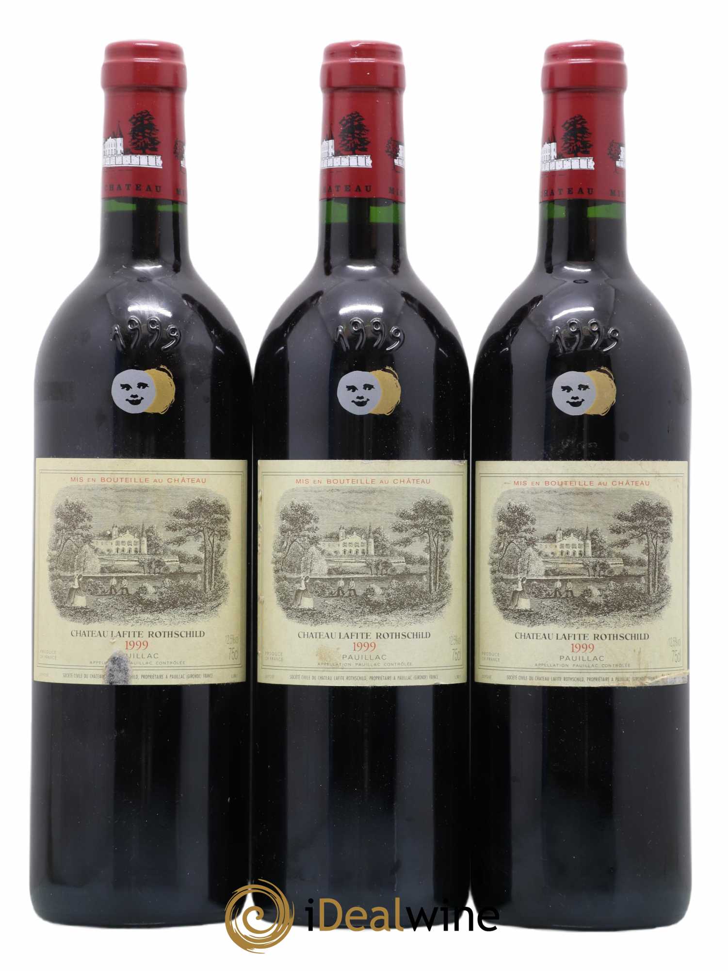 Château Lafite Rothschild 1er Grand Cru Classé 1999 - Lot de 3 bouteilles - 0