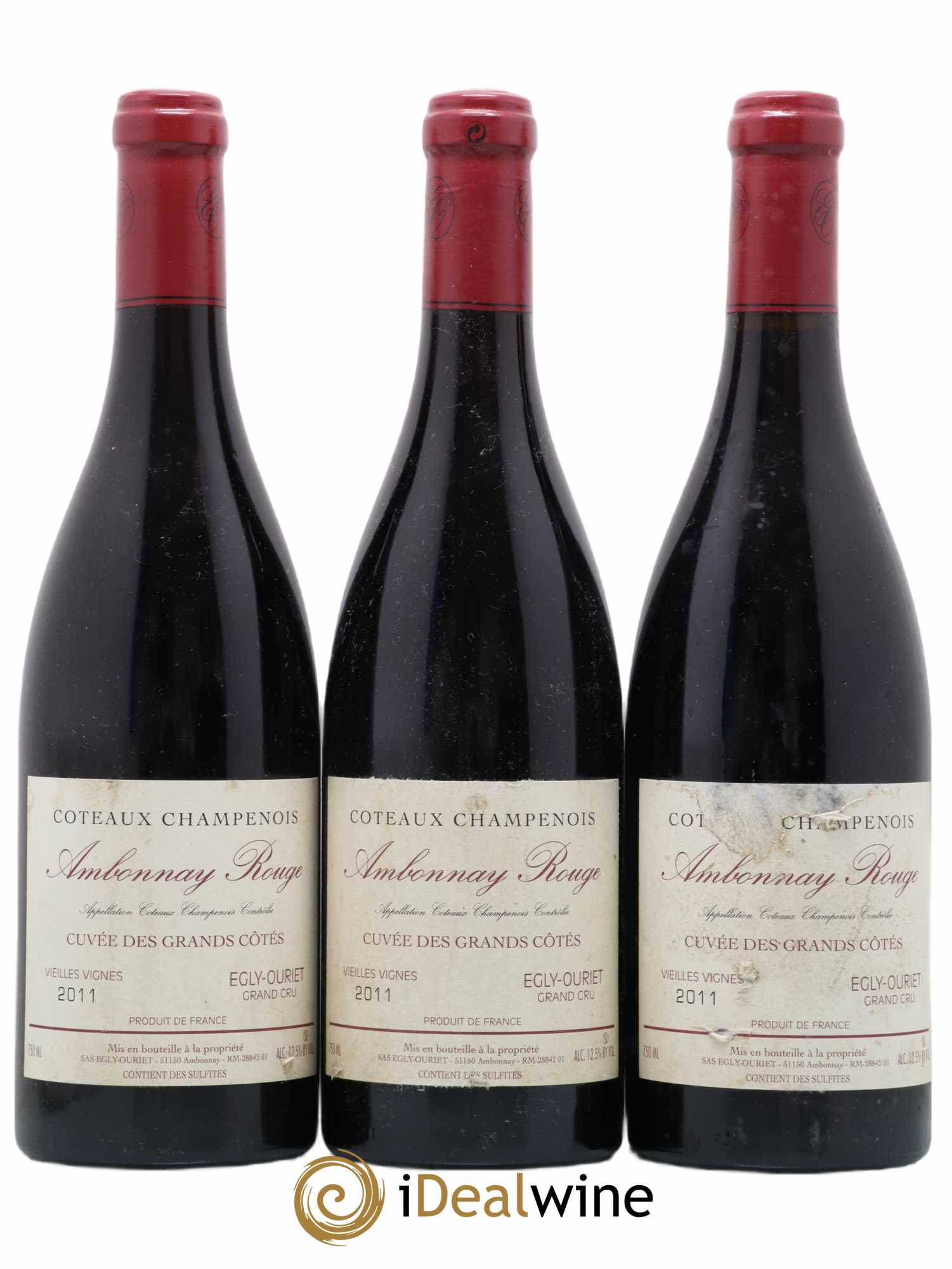 Ambonnay Cuvée des Grands Côtés VV Grand Cru Egly-Ouriet 2011 - Lot de 3 bouteilles - 0