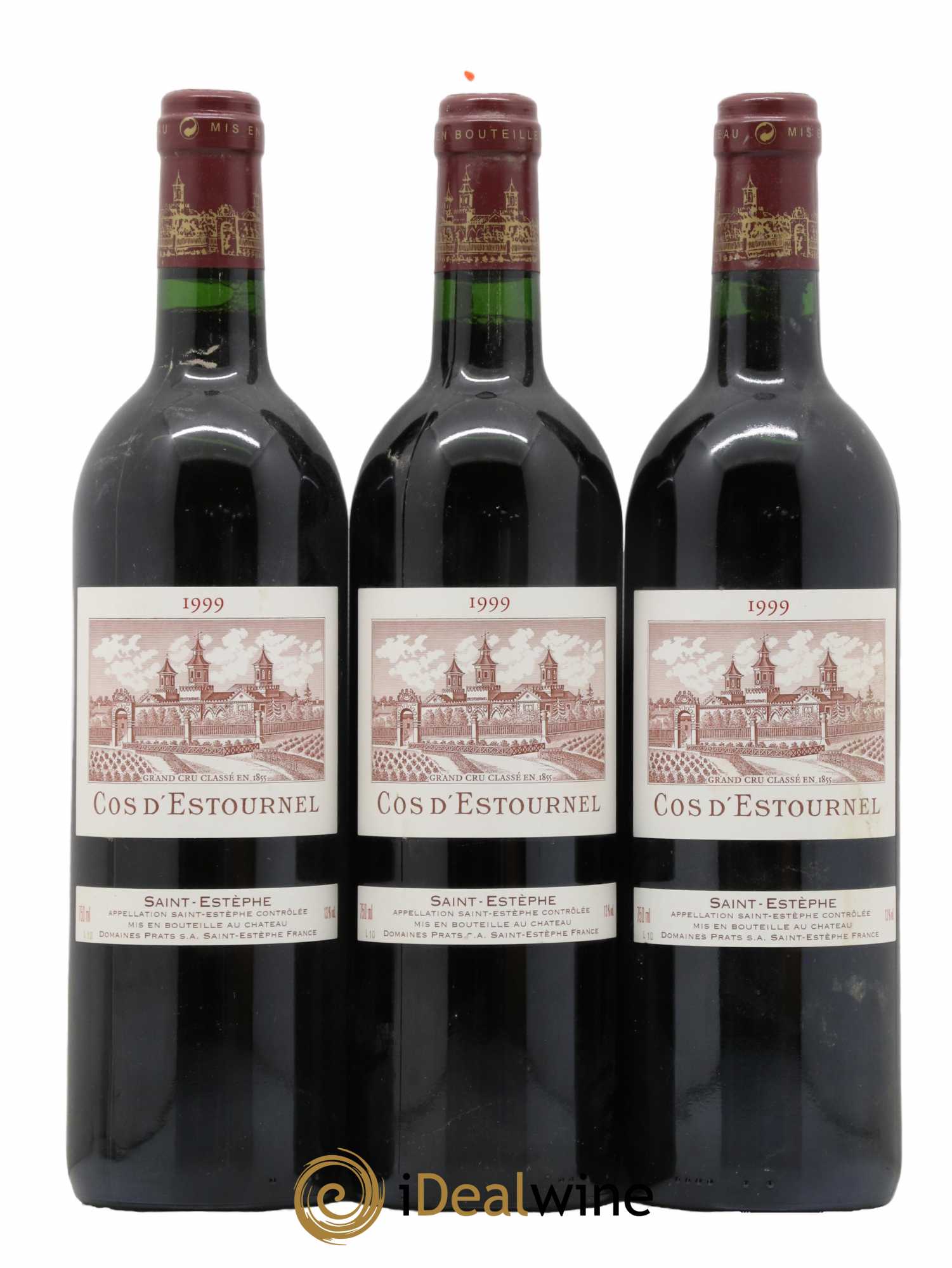 Cos d'Estournel 2ème Grand Cru Classé 1999 - Lot de 3 bouteilles - 0