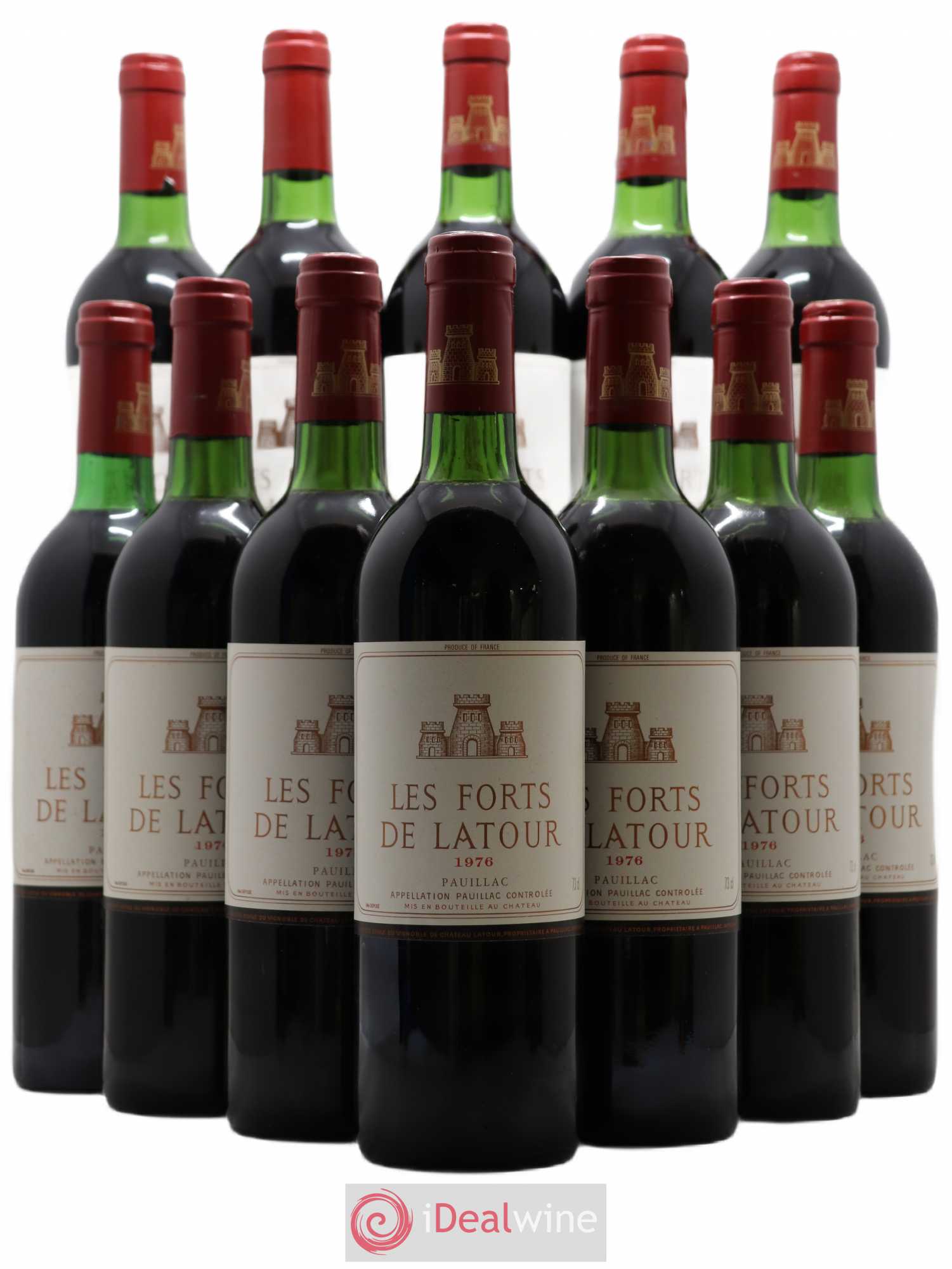 Les Forts de Latour Second Vin 1976 - Lot de 12 bouteilles - 0