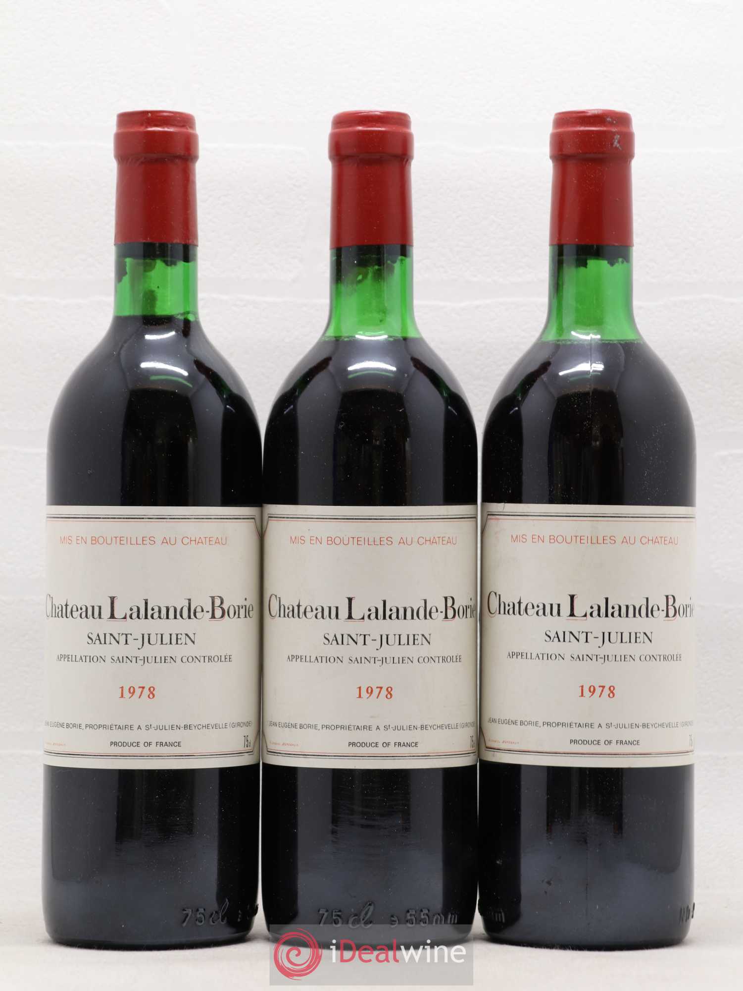 Château Lalande Borie 1978 - Lot de 12 bouteilles - 1