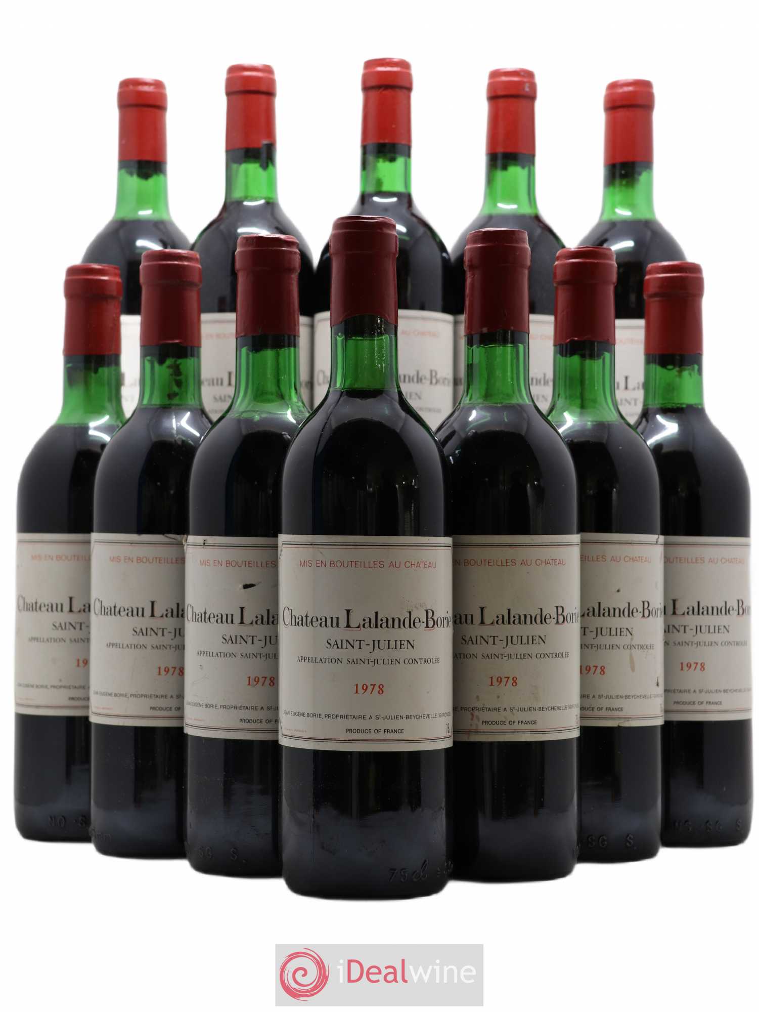Château Lalande Borie 1978 - Lot de 12 bouteilles - 0
