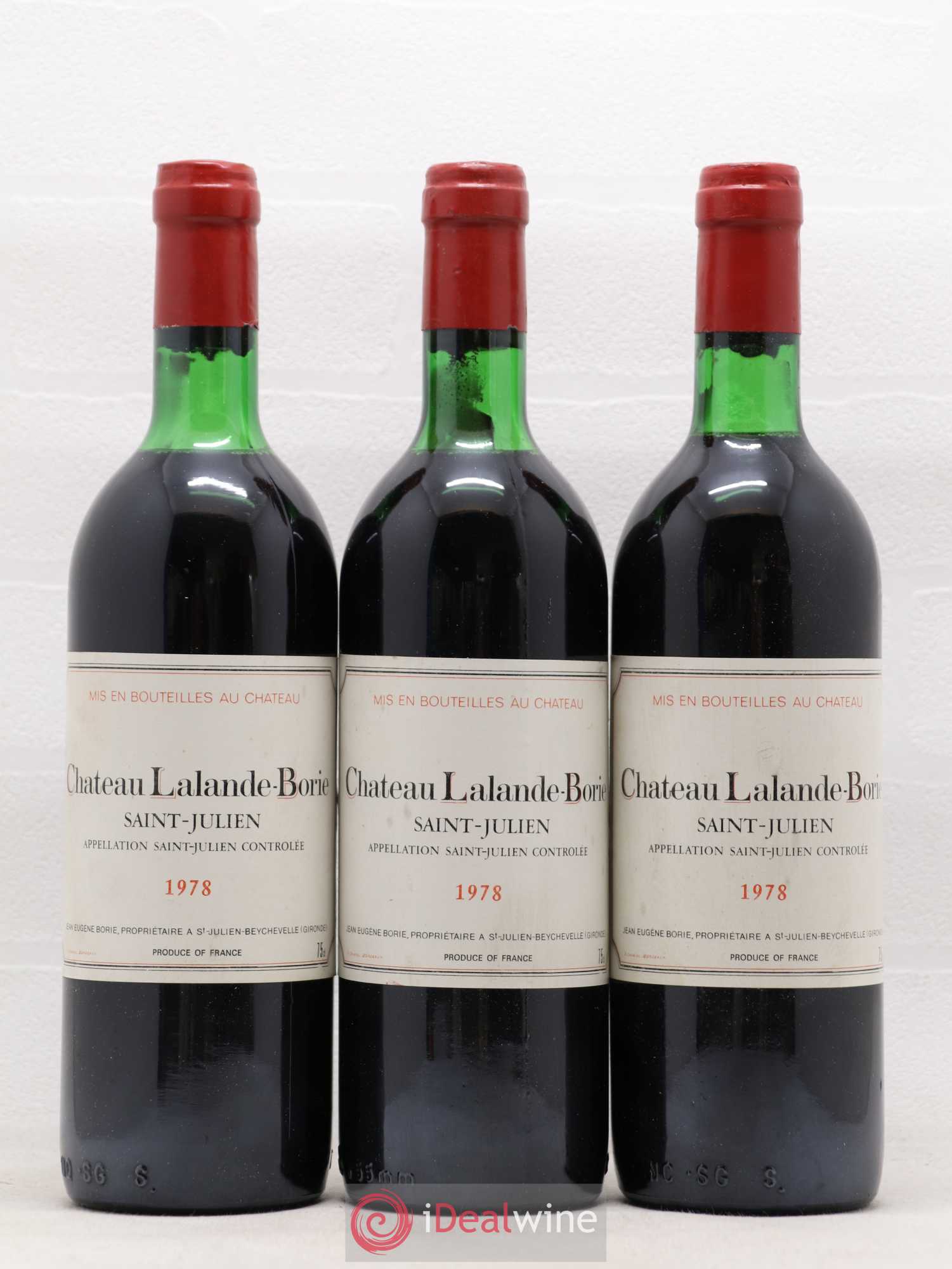 Château Lalande Borie 1978 - Lot de 6 bouteilles - 1