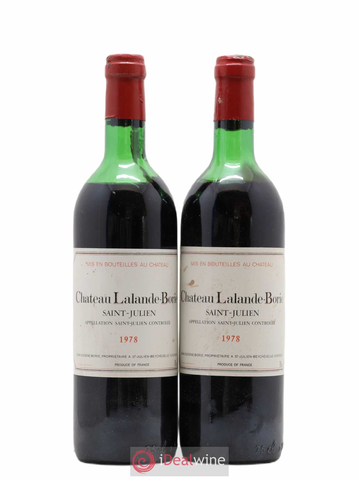 Château Lalande Borie 1978 - Lot de 2 bouteilles - 0