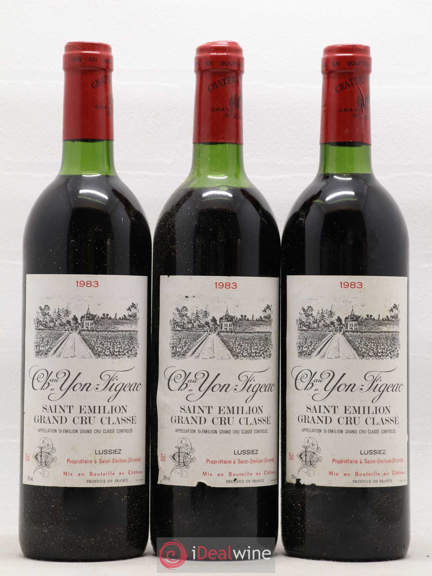 Château Yon Figeac Grand Cru Classé 1983 - Lot de 12 bouteilles - 3