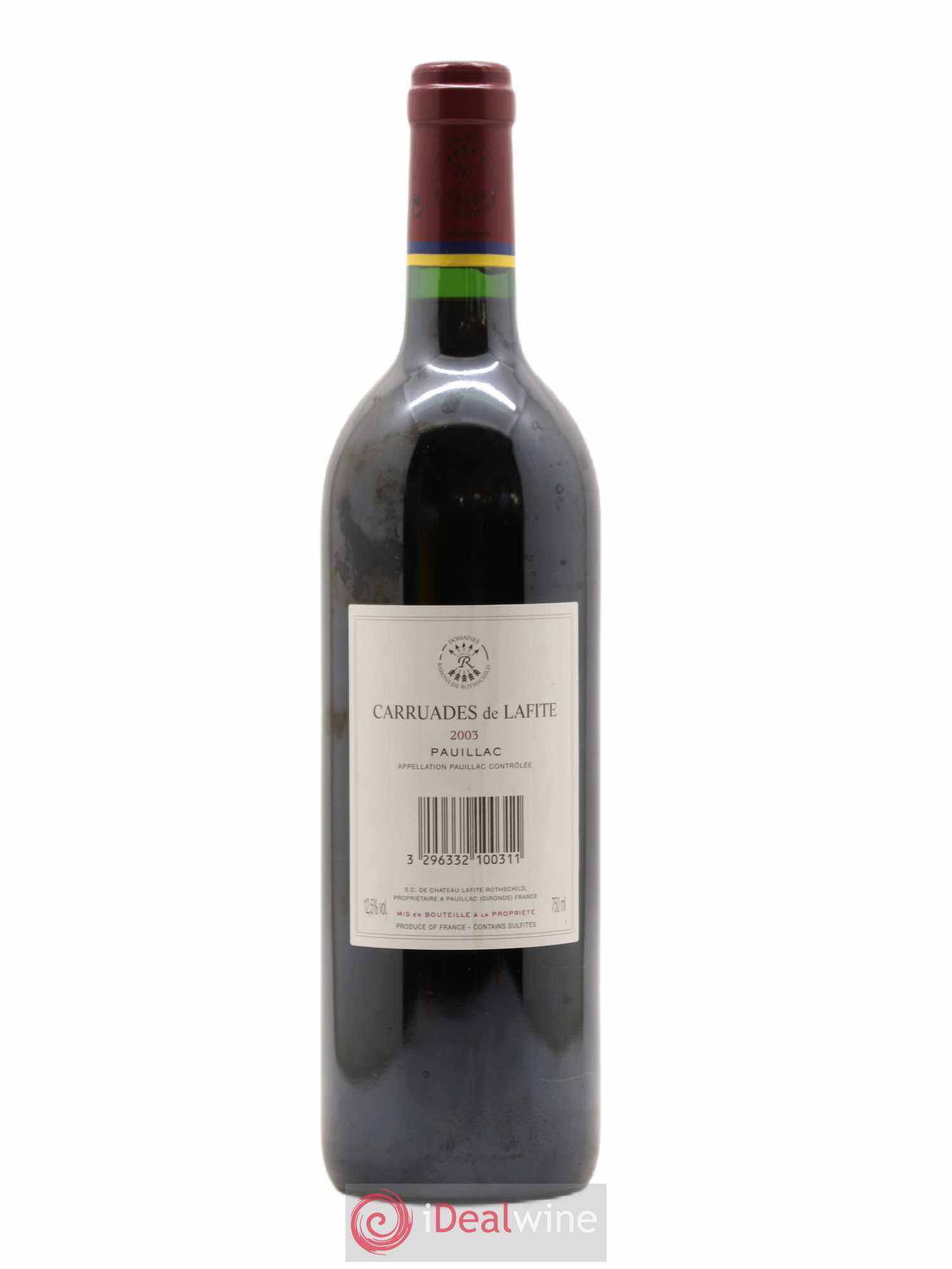 Carruades de Lafite Rothschild Second Vin 2003 - Lot de 1 bouteille - 1