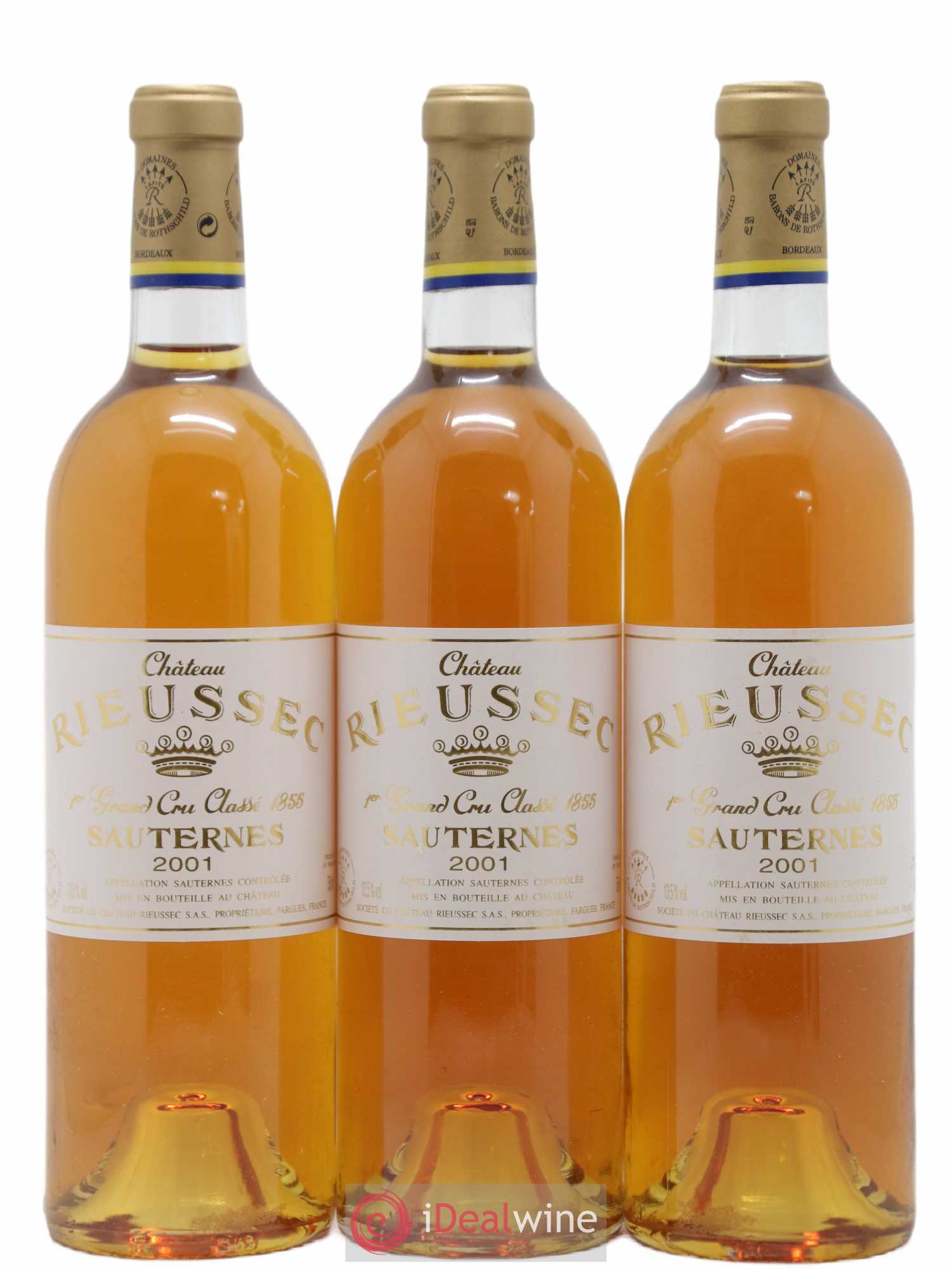 Château Rieussec 1er Grand Cru Classé 2001 - Lotto di 6 bottiglie - 2