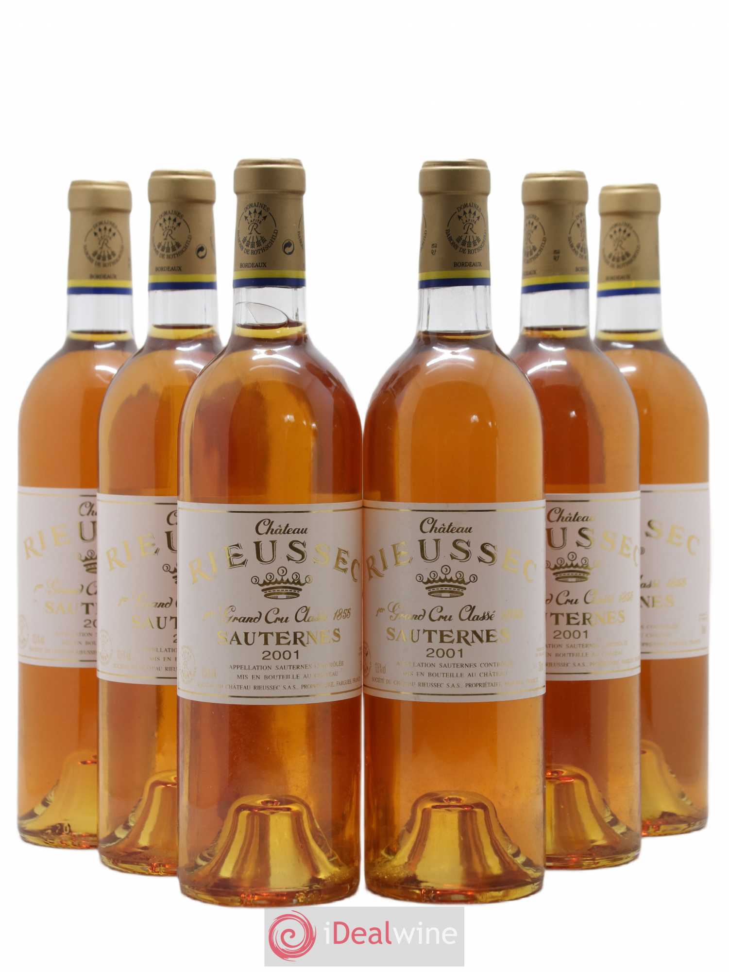 Château Rieussec 1er Grand Cru Classé 2001 - Lotto di 6 bottiglie - 0