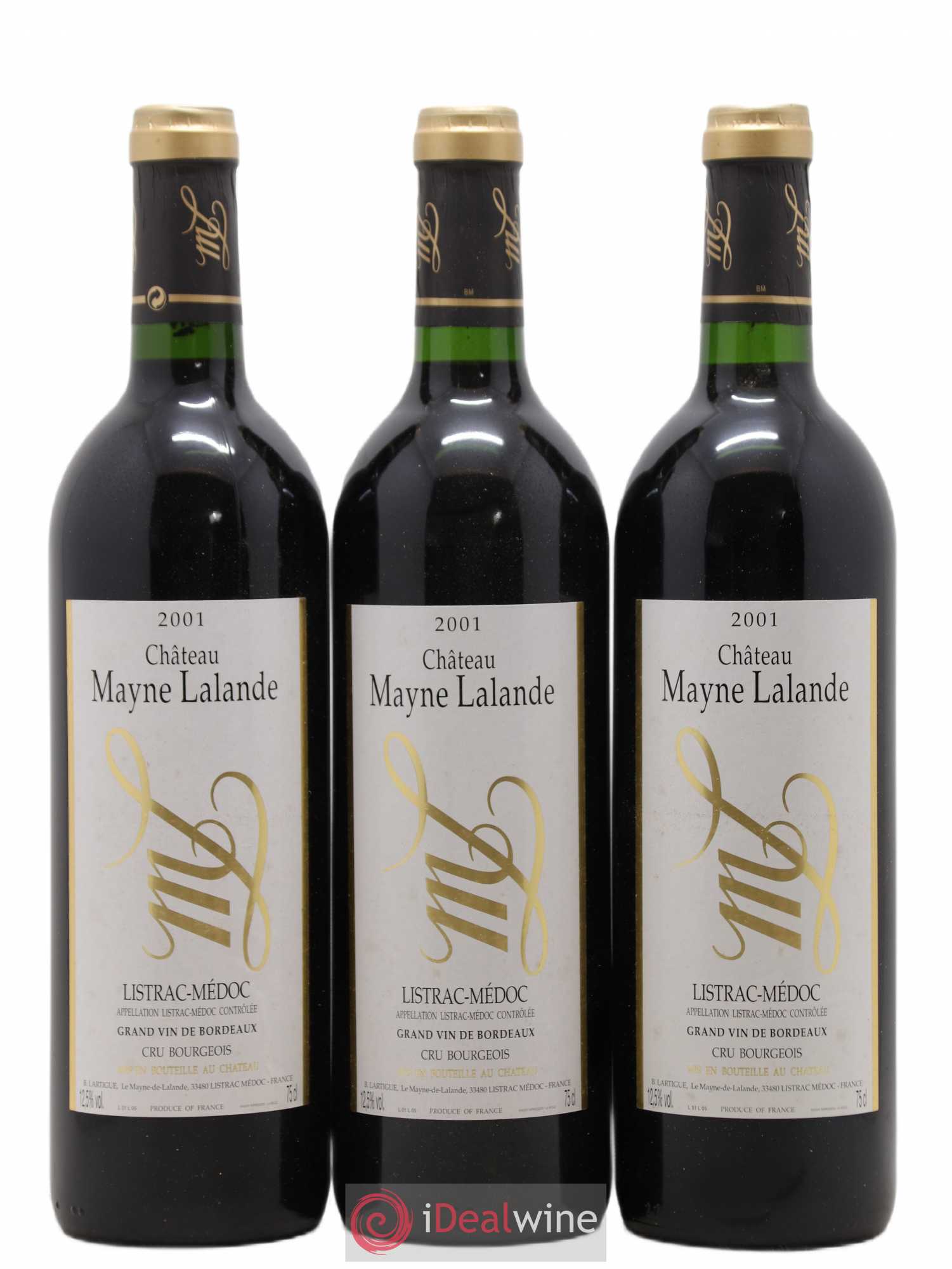 Château Mayne Lalande Cru Bourgeois 2001 - Lot de 12 bouteilles - 4