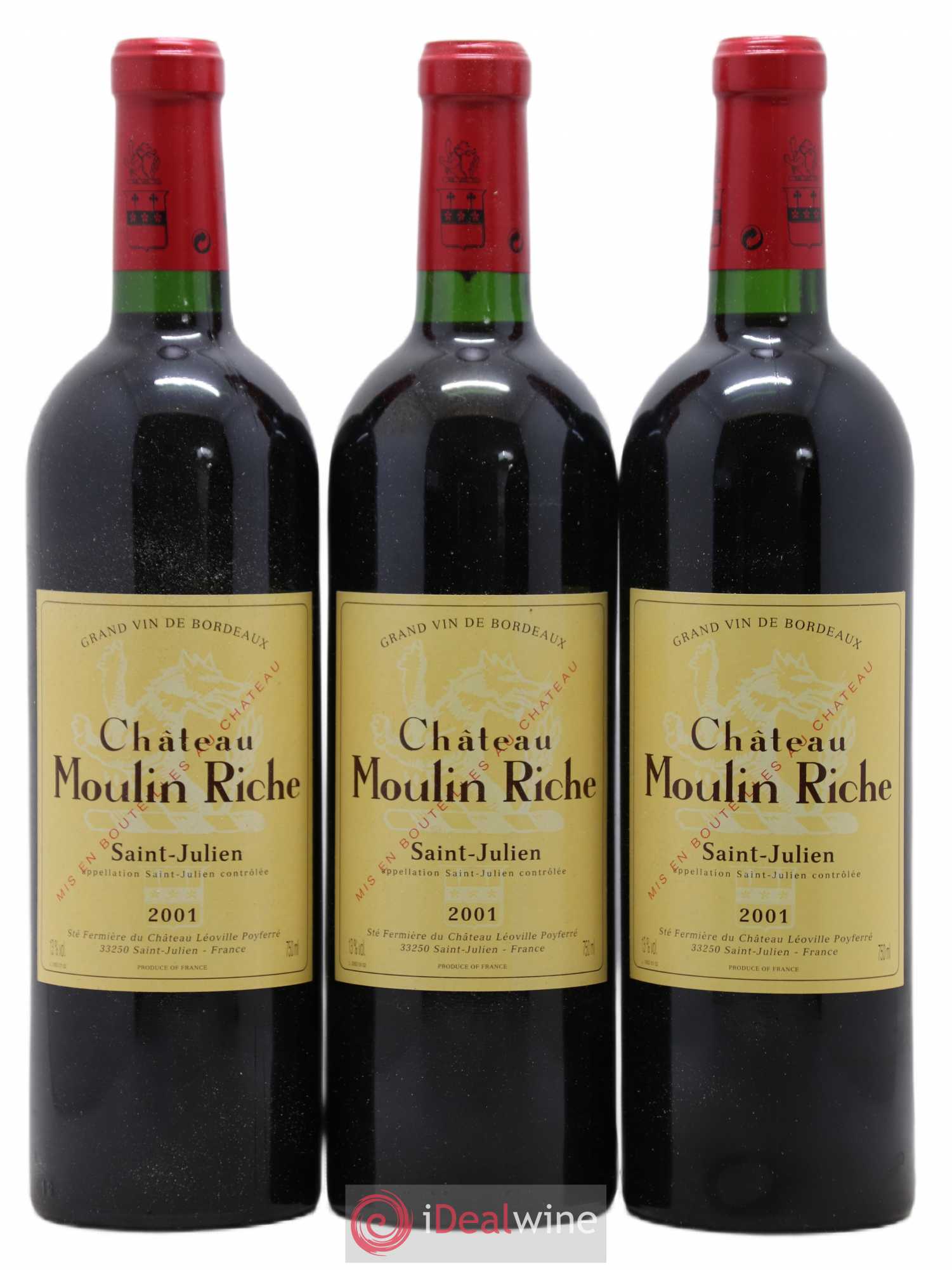 Château Moulin Riche 2001 - Posten von 12 Flaschen - 1