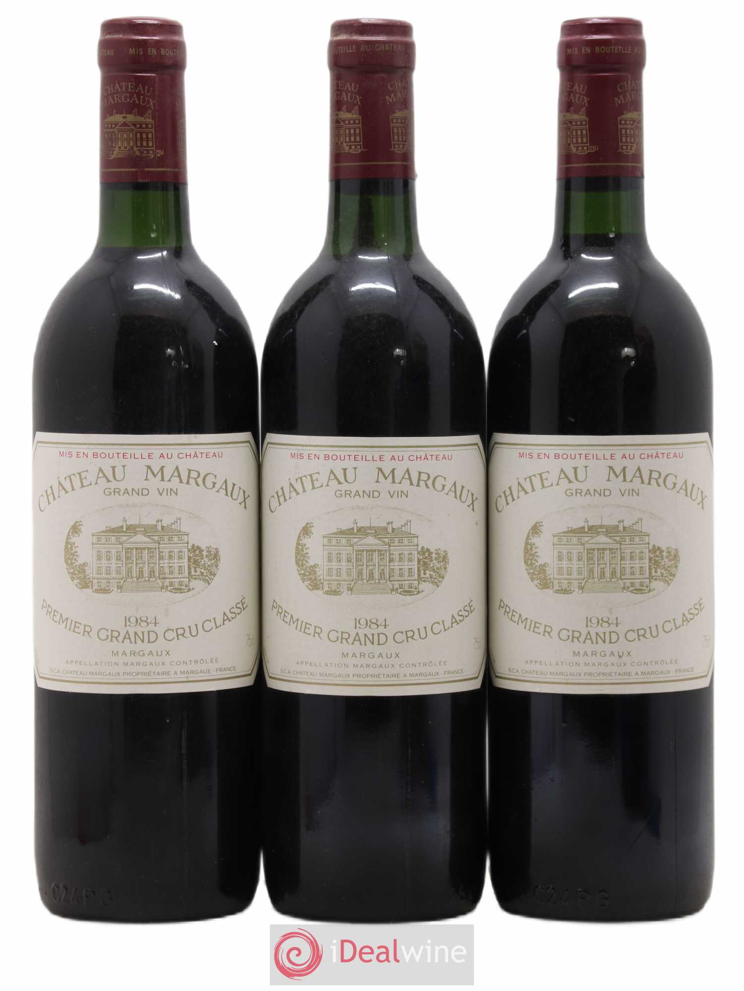 Château Margaux 1er Grand Cru Classé 1984 - Lot de 3 bouteilles - 0