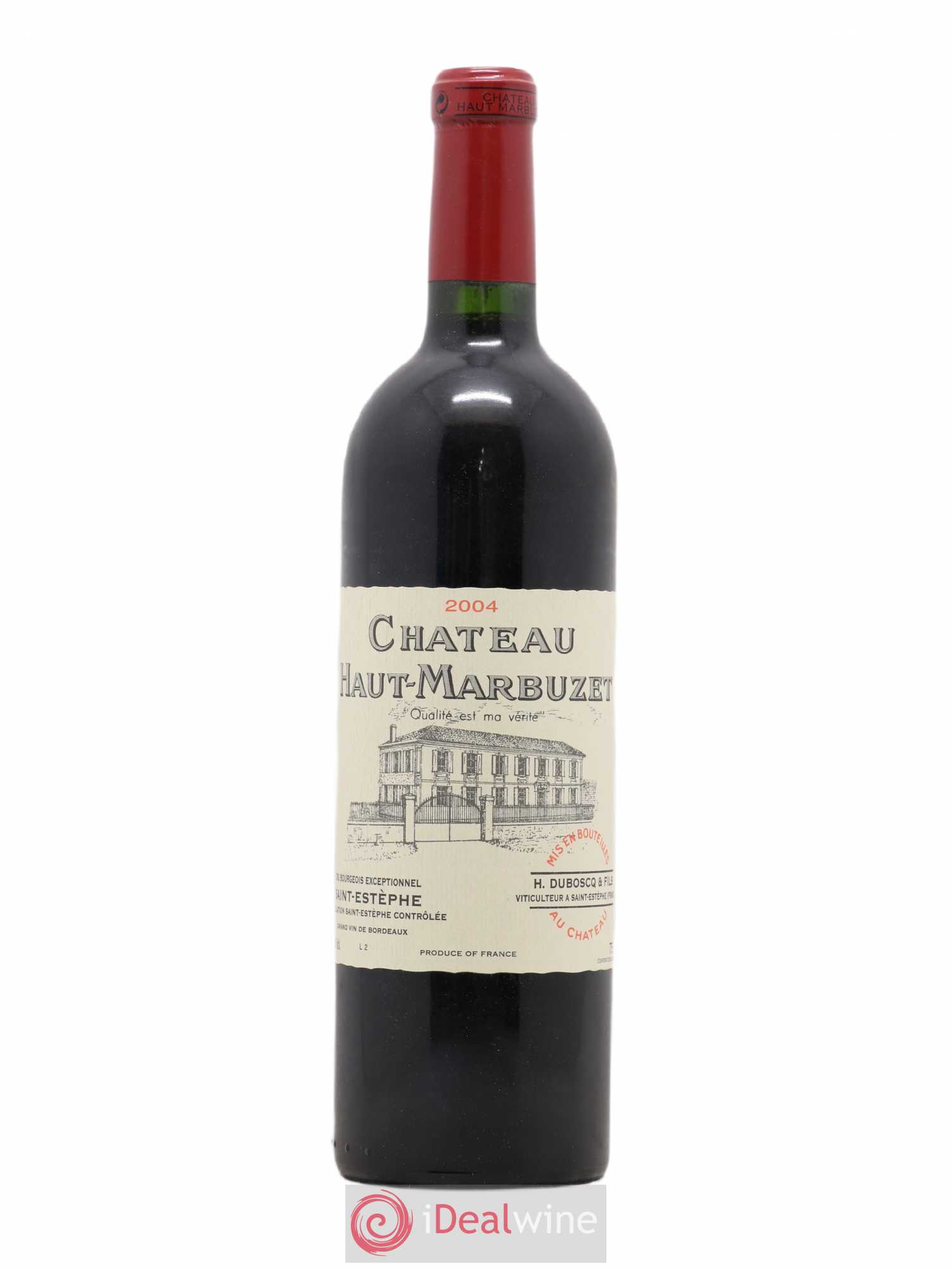 Château Haut Marbuzet 2004 - Lot de 1 bouteille - 0