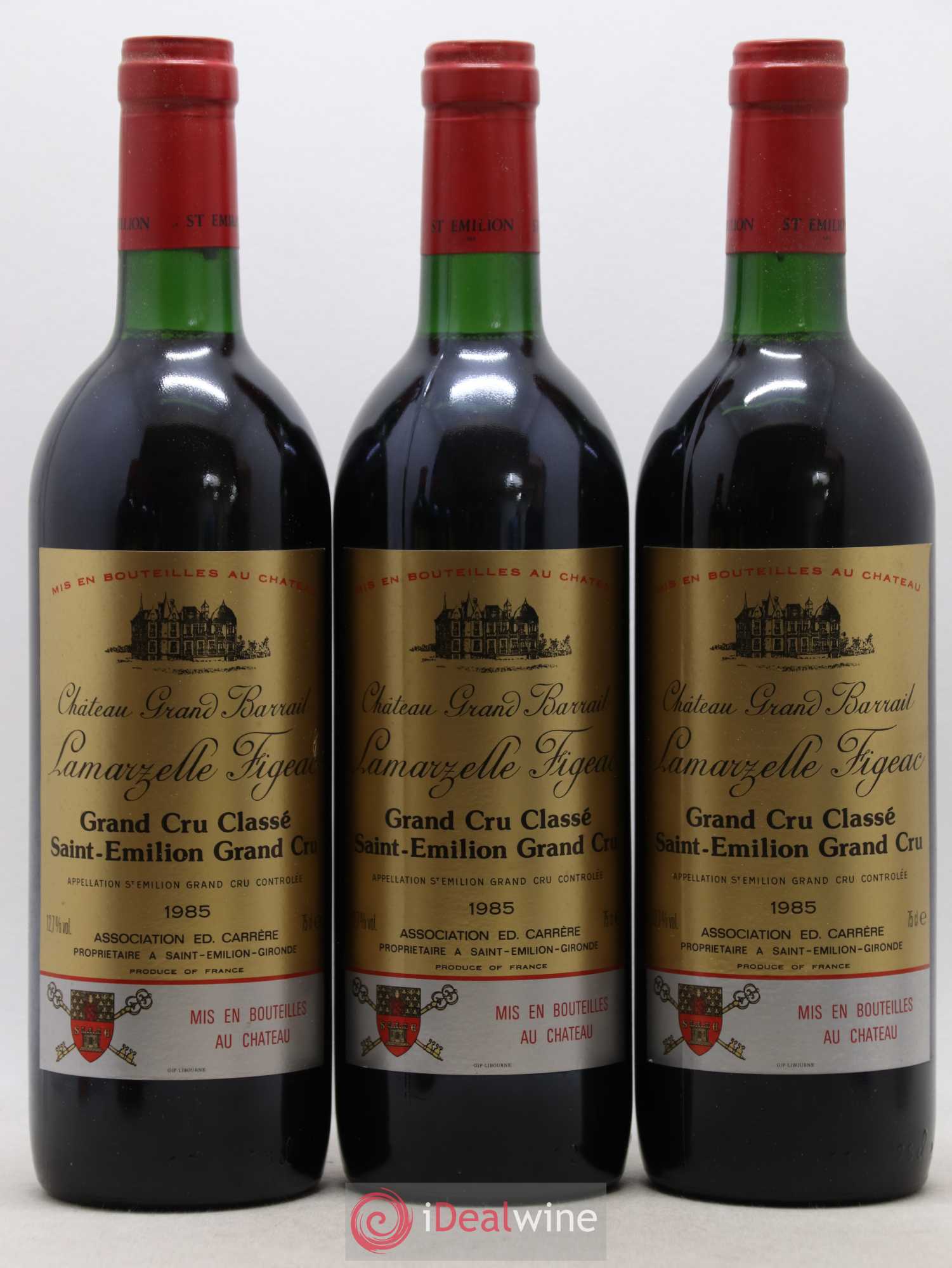 Château Grand Barrail Lamarzelle Figeac Grand Cru Classé 1985 - Lot de 6 bouteilles - 2