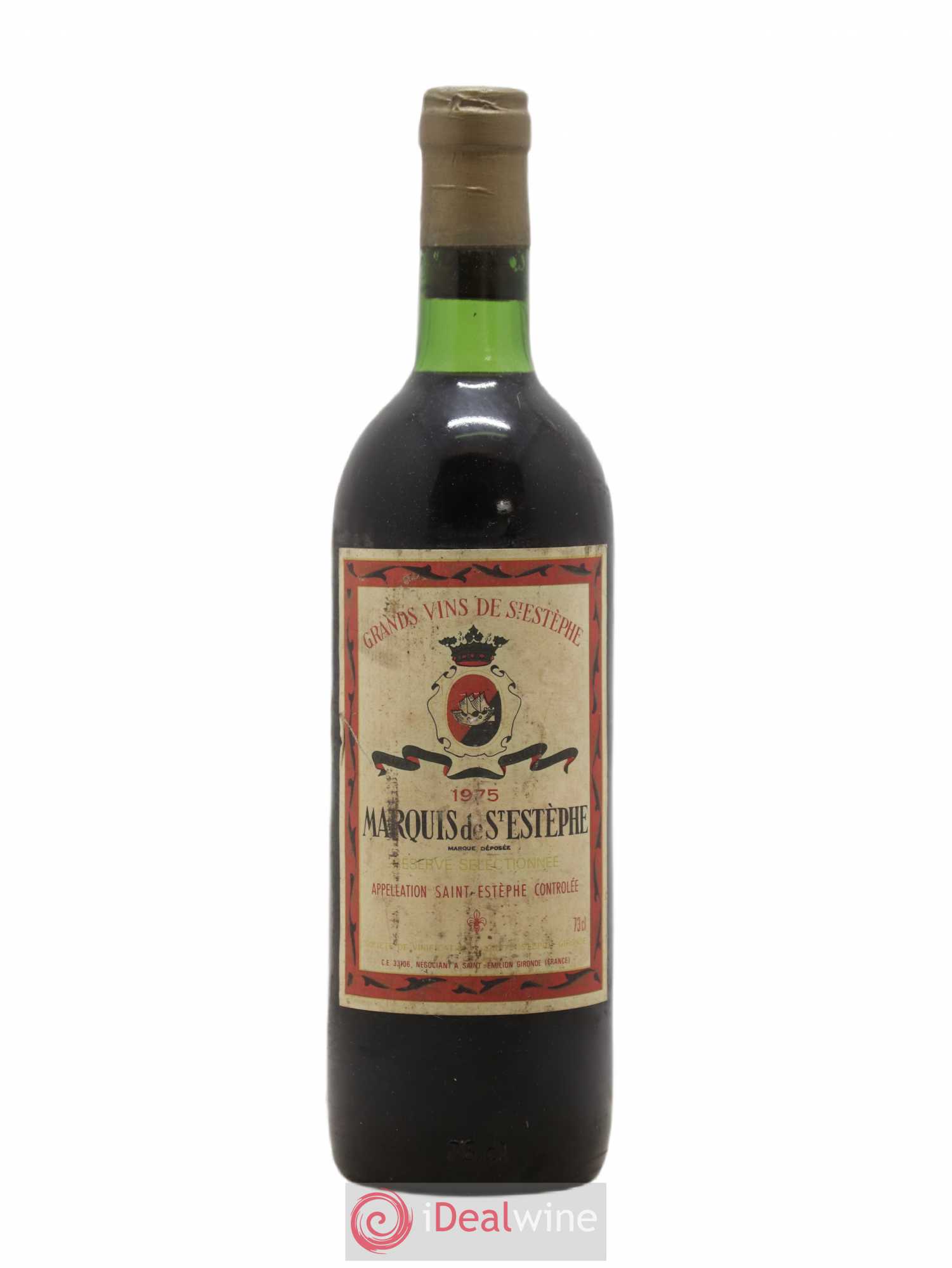Marquis de Saint Estèphe 1975 - Lot de 1 bouteille - 0