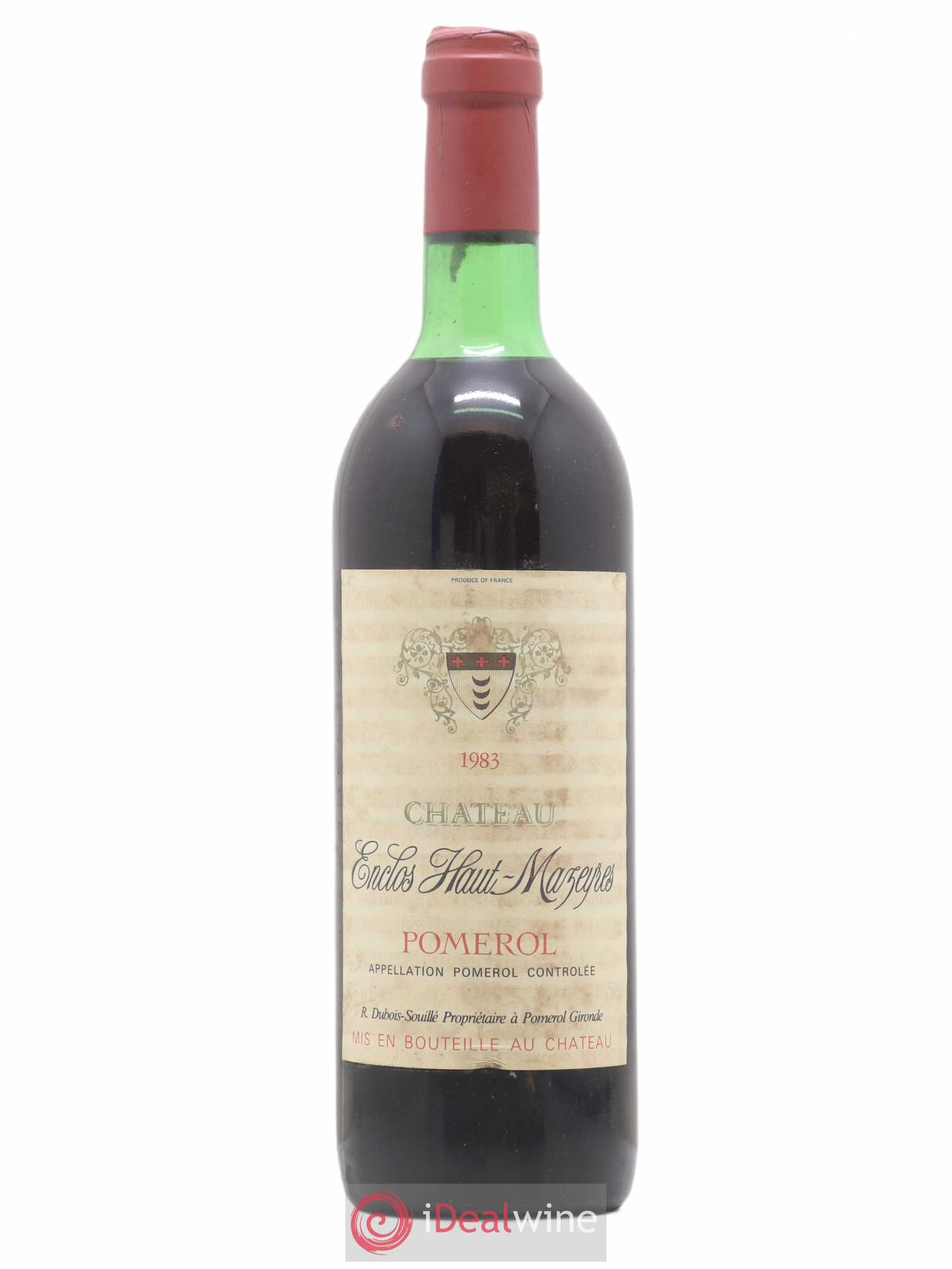 Château l' Enclos Haut Mazeyres 1983 - Lot de 1 bouteille - 0