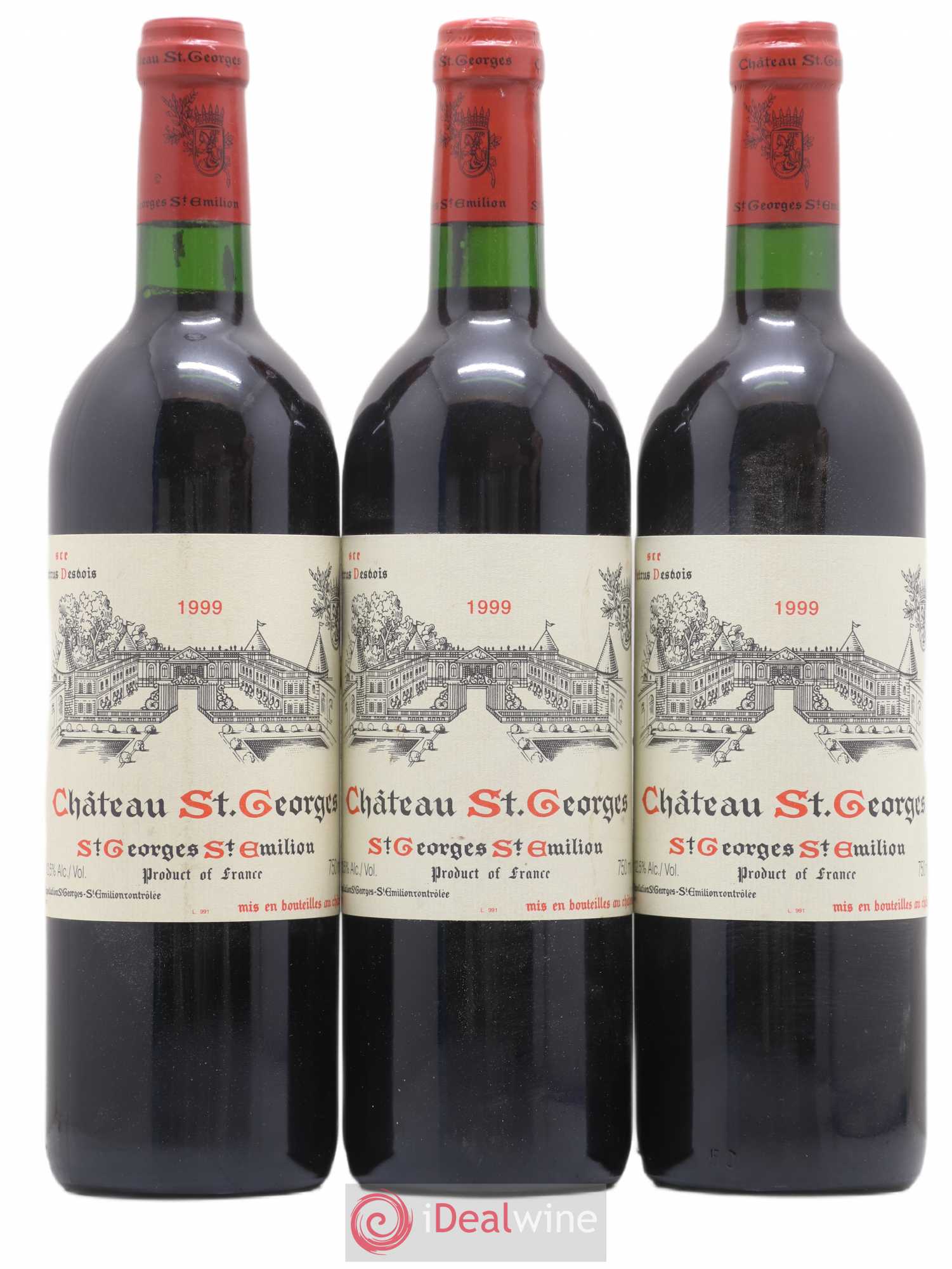 Château Saint-Georges 1999 - Lot de 3 bouteilles - 0