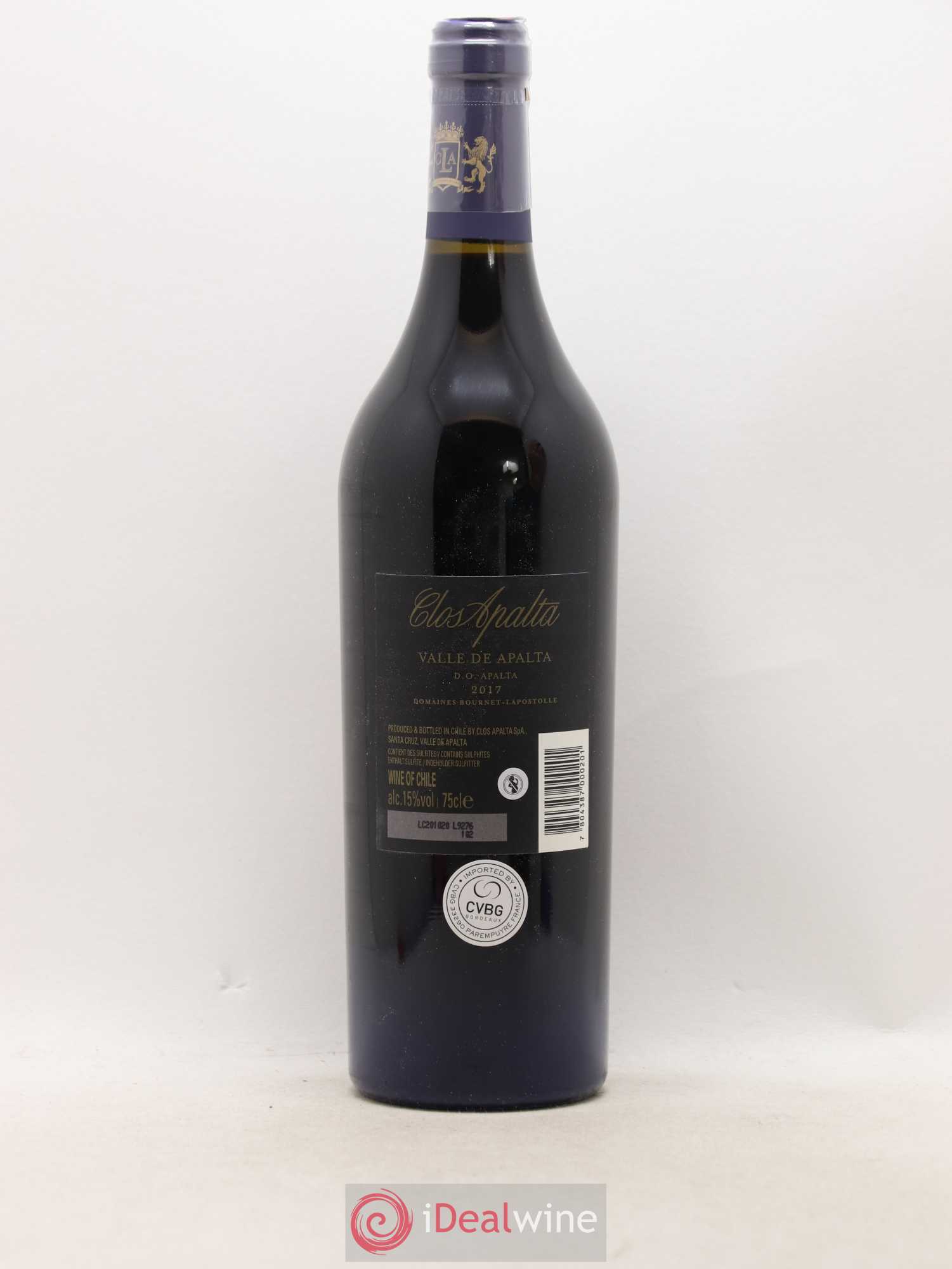 Colchagua Casa Lapostolle Clos Apalta D.O. Vale de Apalta 2017 - Lot of 1 bottle - 1