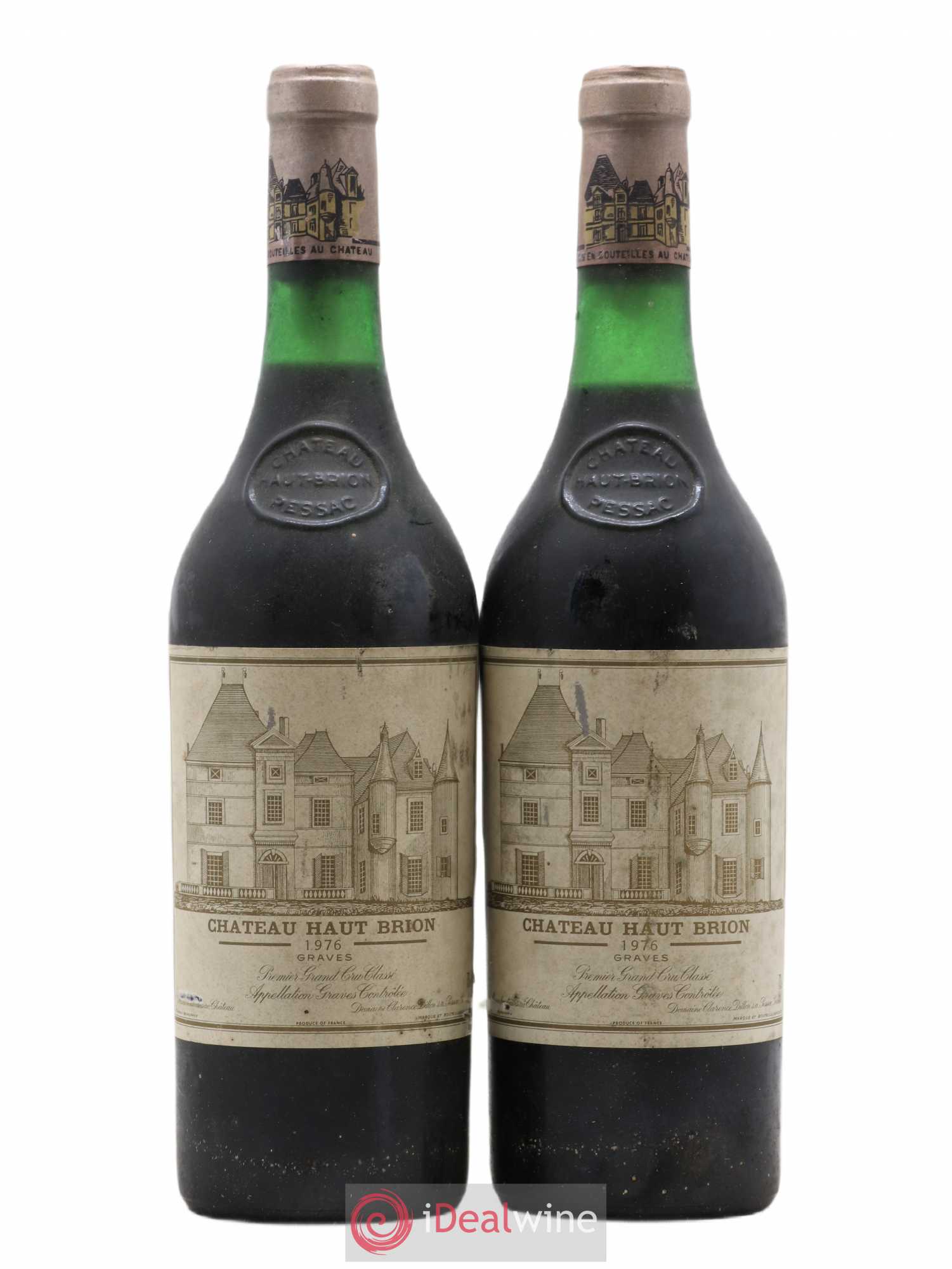 Château Haut Brion 1er Grand Cru Classé 1976 - Lot de 2 bouteilles - 0