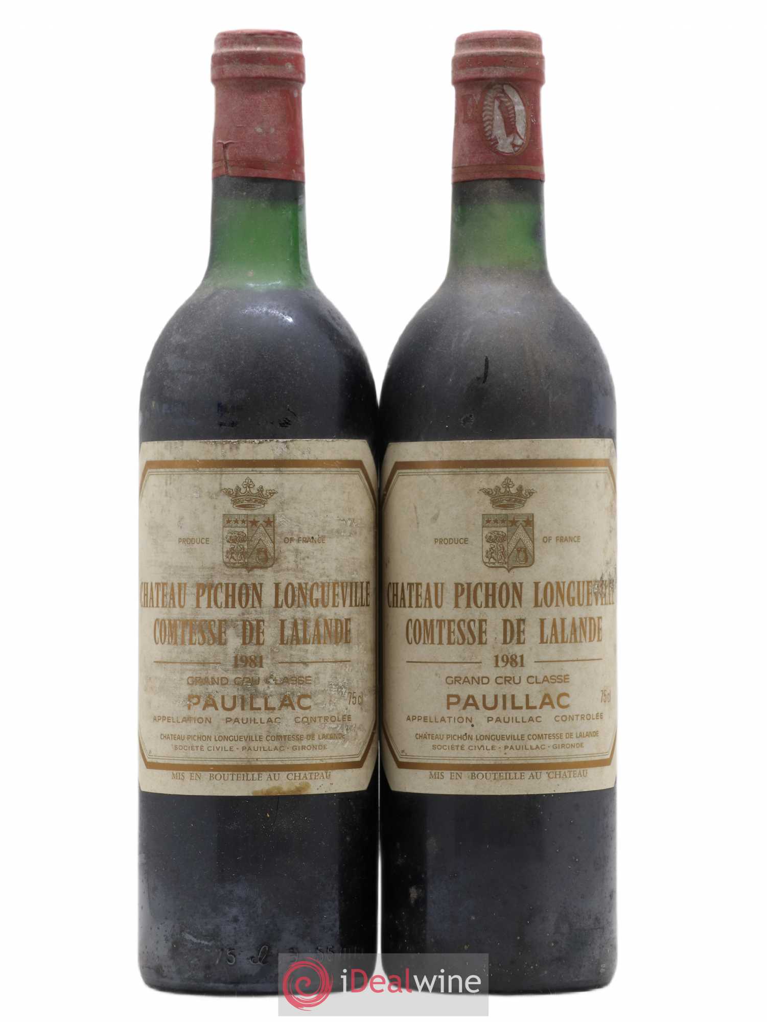 Château Pichon Longueville Comtesse de Lalande 2ème Grand Cru Classé 1981 - Lot de 2 bouteilles - 0
