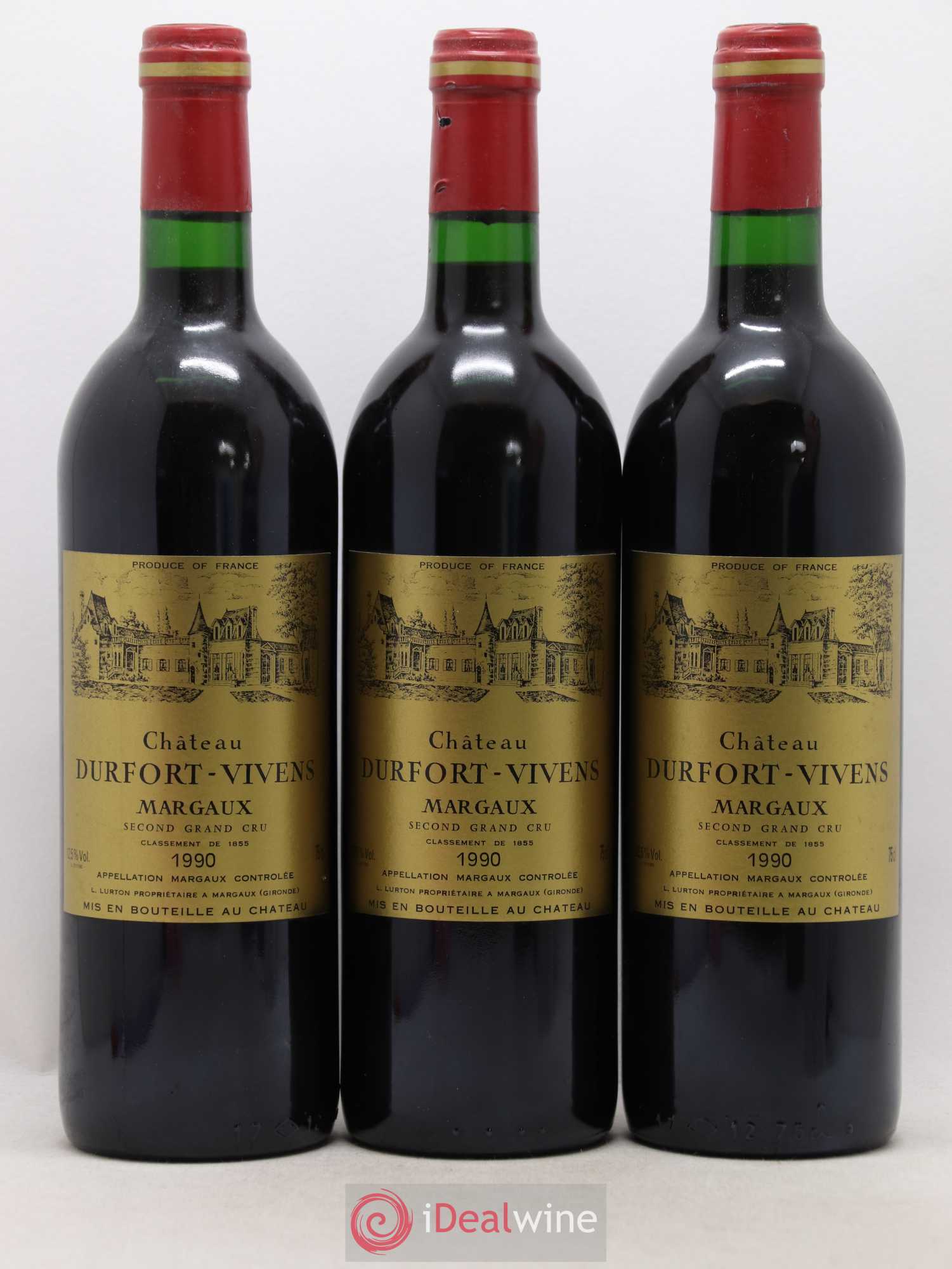 Château Durfort Vivens 2ème Grand Cru Classé 1990 - Lot de 6 bouteilles - 2