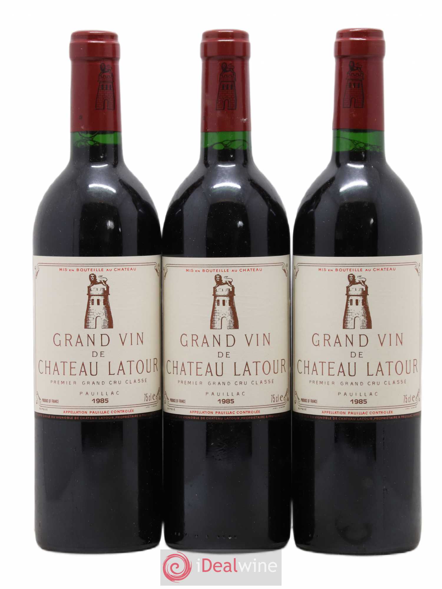 Château Latour 1er Grand Cru Classé 1985 - Lot de 3 bouteilles - 0