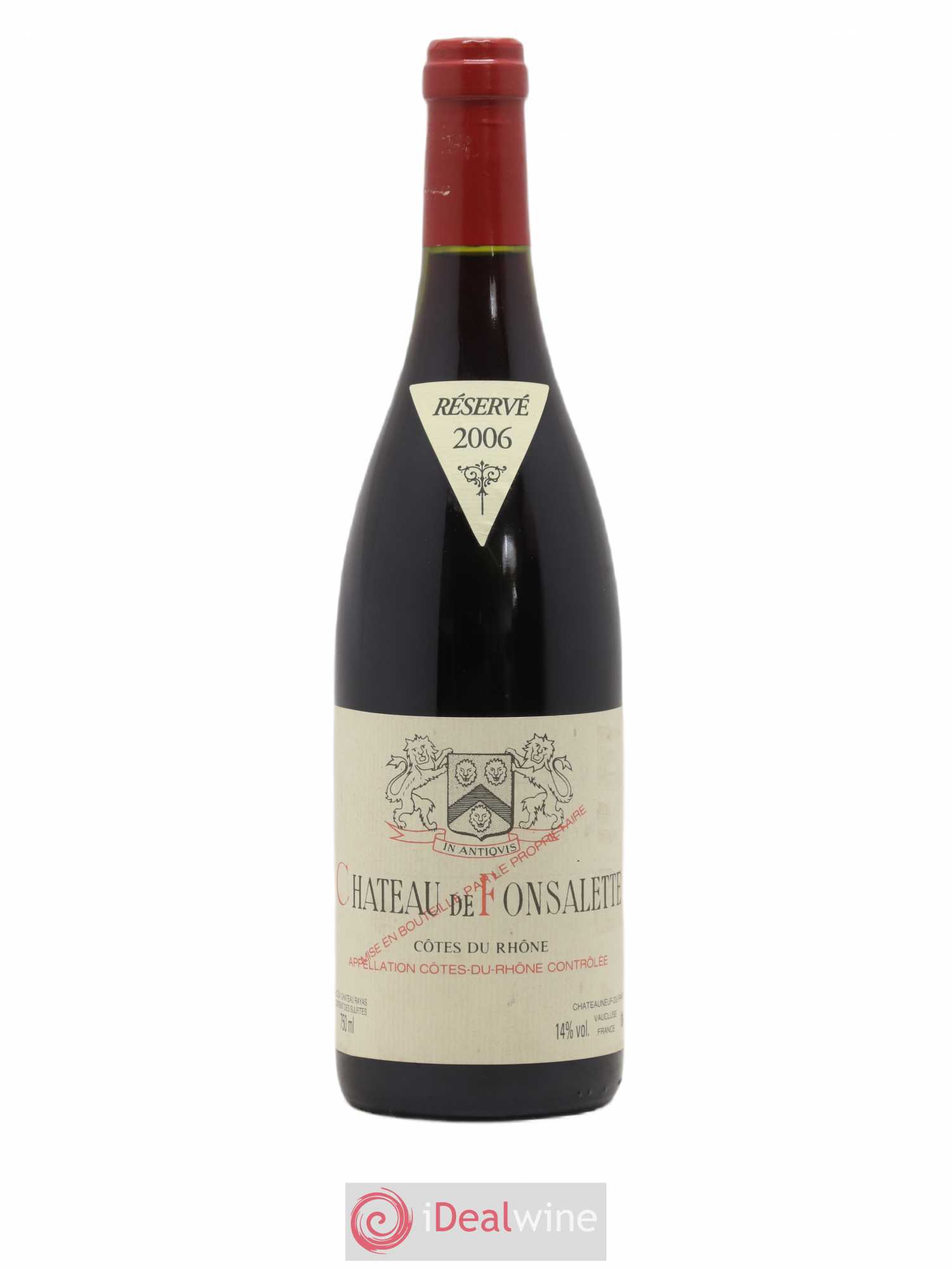 Côtes-du-Rhône Château de Fonsalette Emmanuel Reynaud 2006 - Lot de 1 bouteille - 0