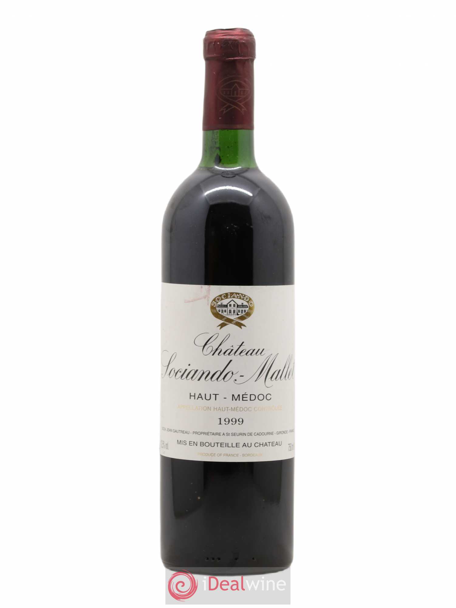 Château Sociando Mallet 1999 - Lot de 1 bouteille - 0
