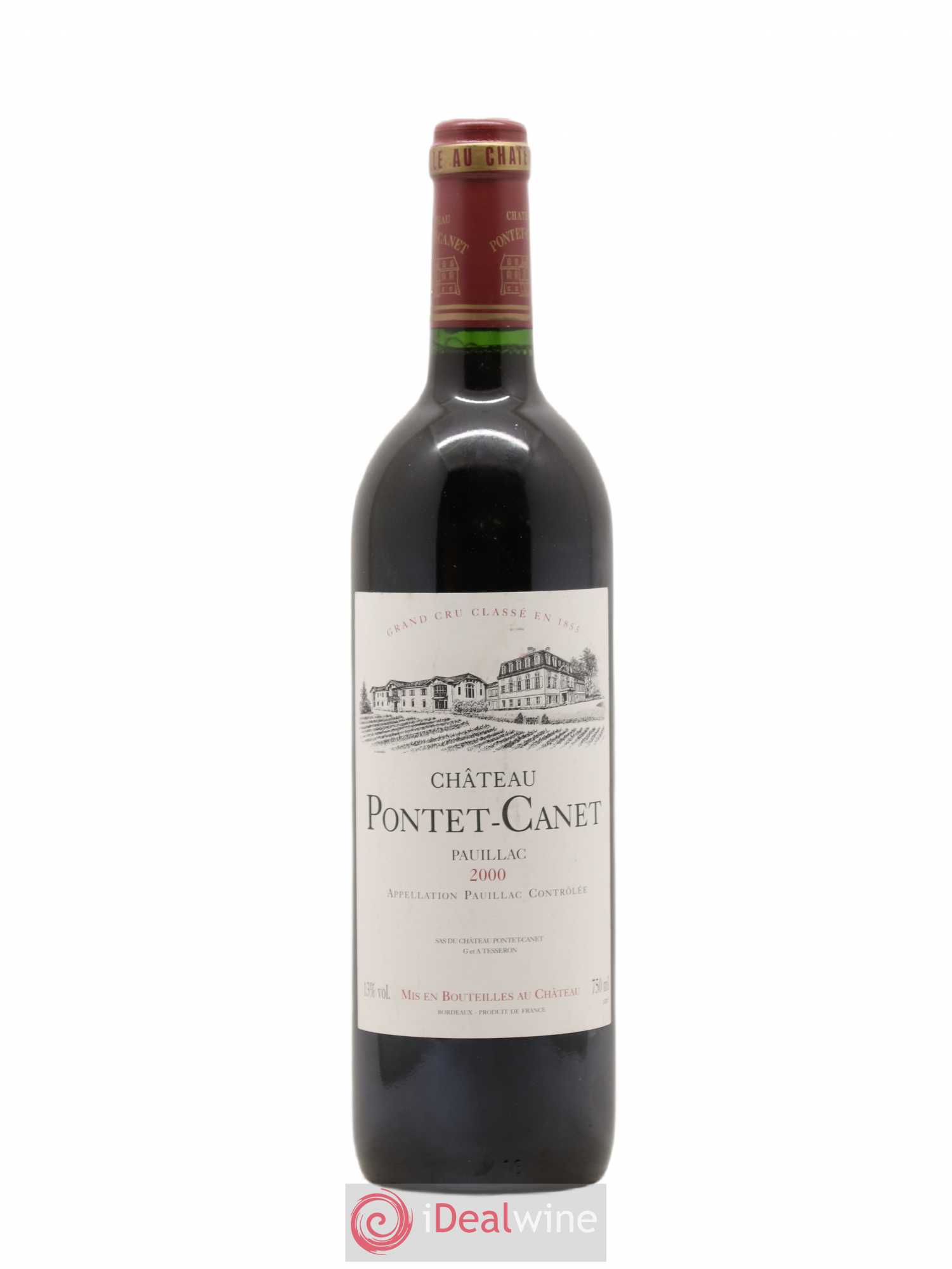 Château Pontet Canet 5ème Grand Cru Classé 2000 - Lot de 1 bouteille - 0