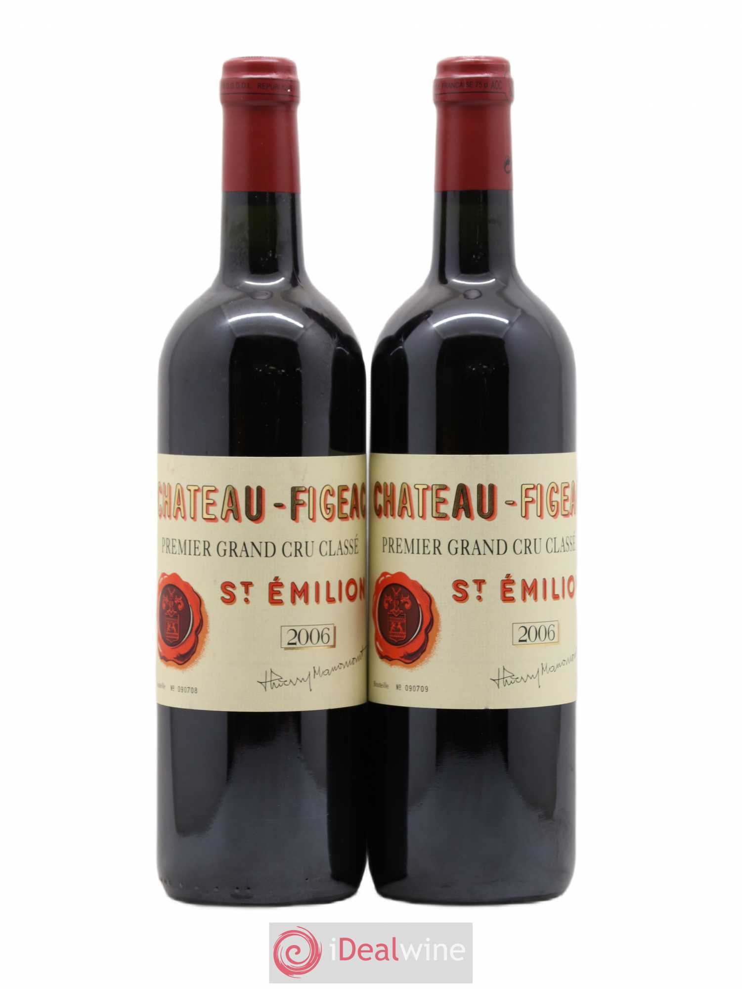 Château Figeac 1er Grand Cru Classé A 2006 - Lot de 2 bouteilles - 0